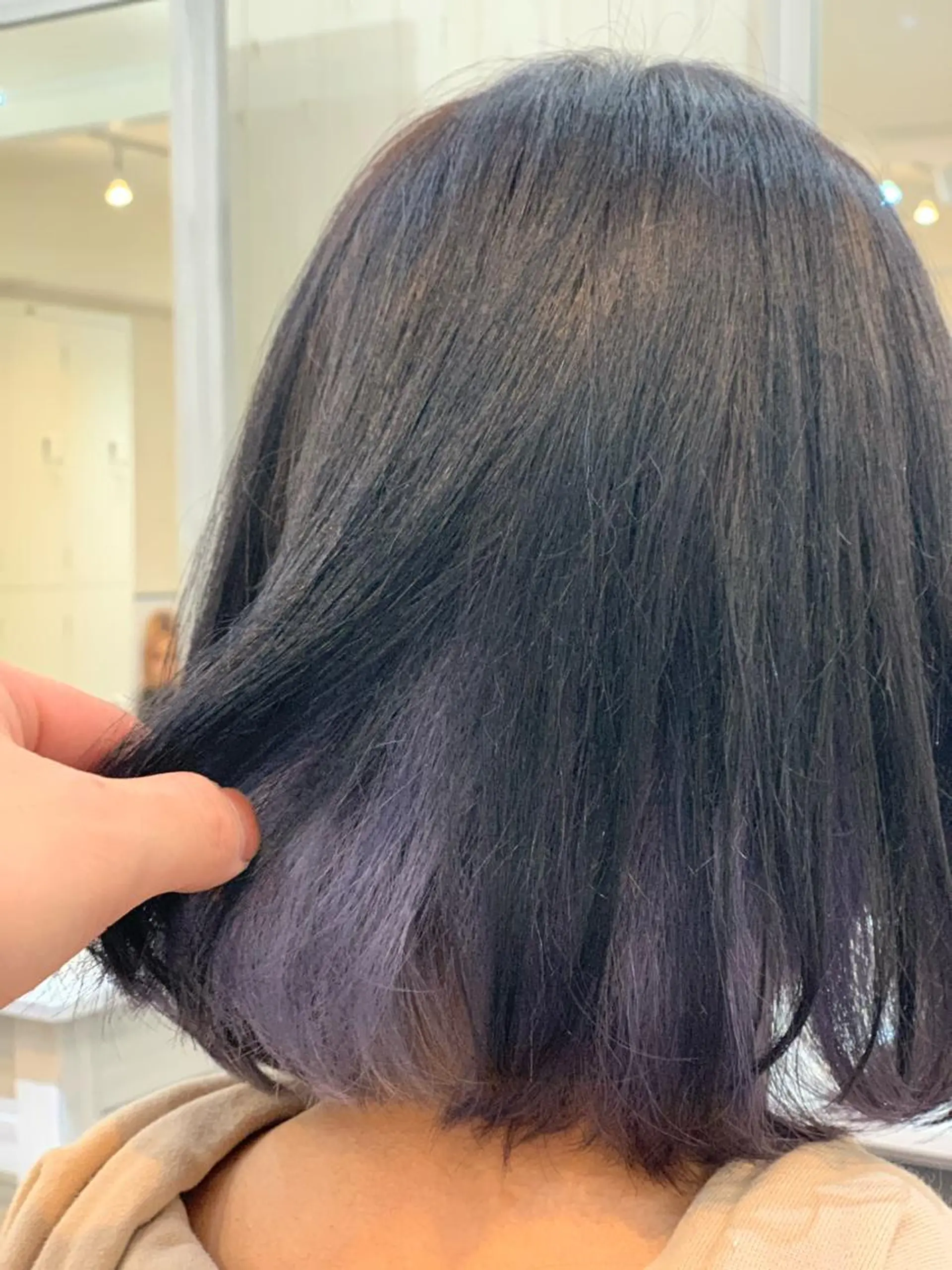ミディアム カラー ヘアアレンジ ブリーチ レミーエクステ大阪 Device梅田のヘアスタイル