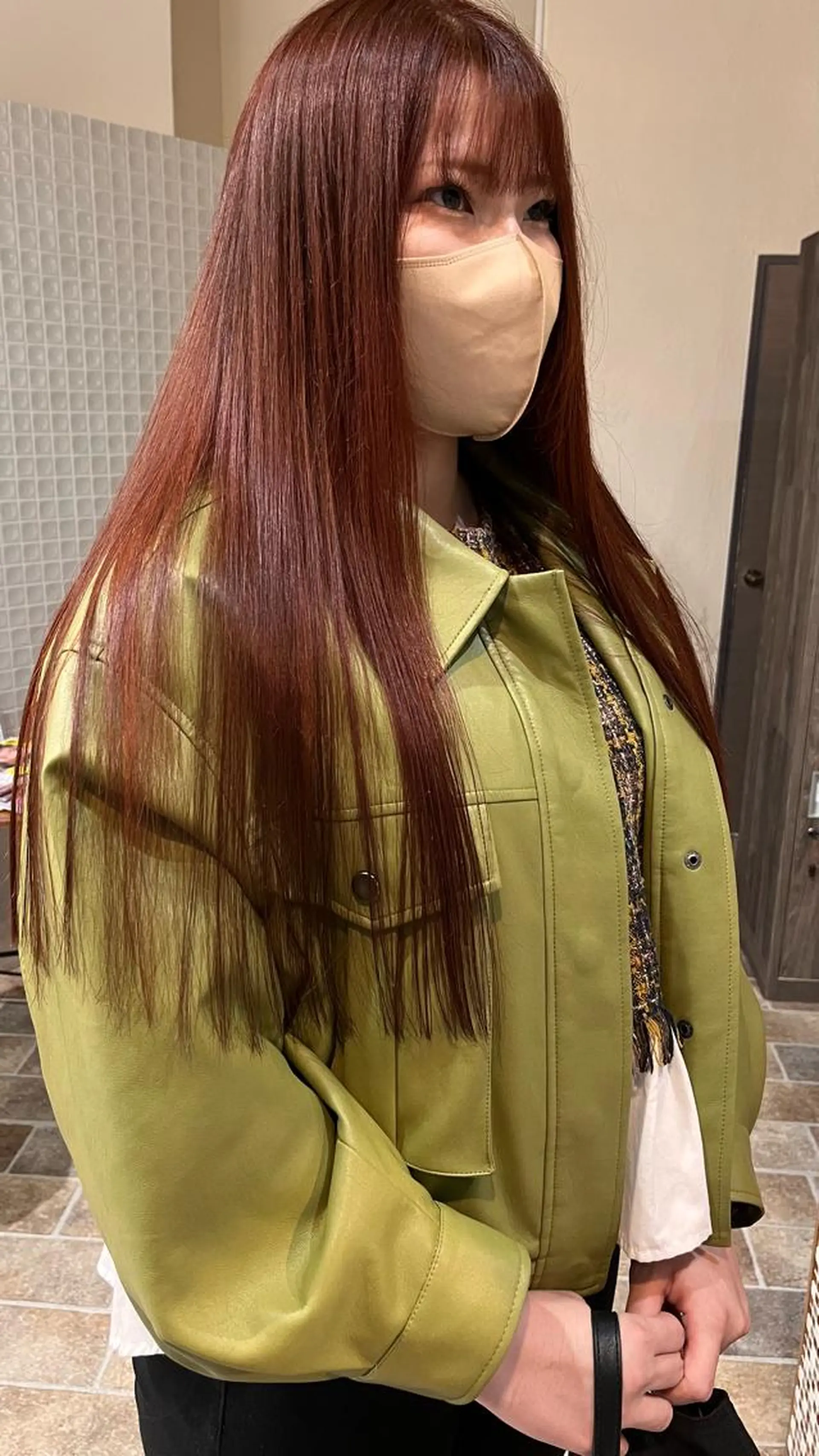 ロング カラー 中村 友香のヘアスタイル