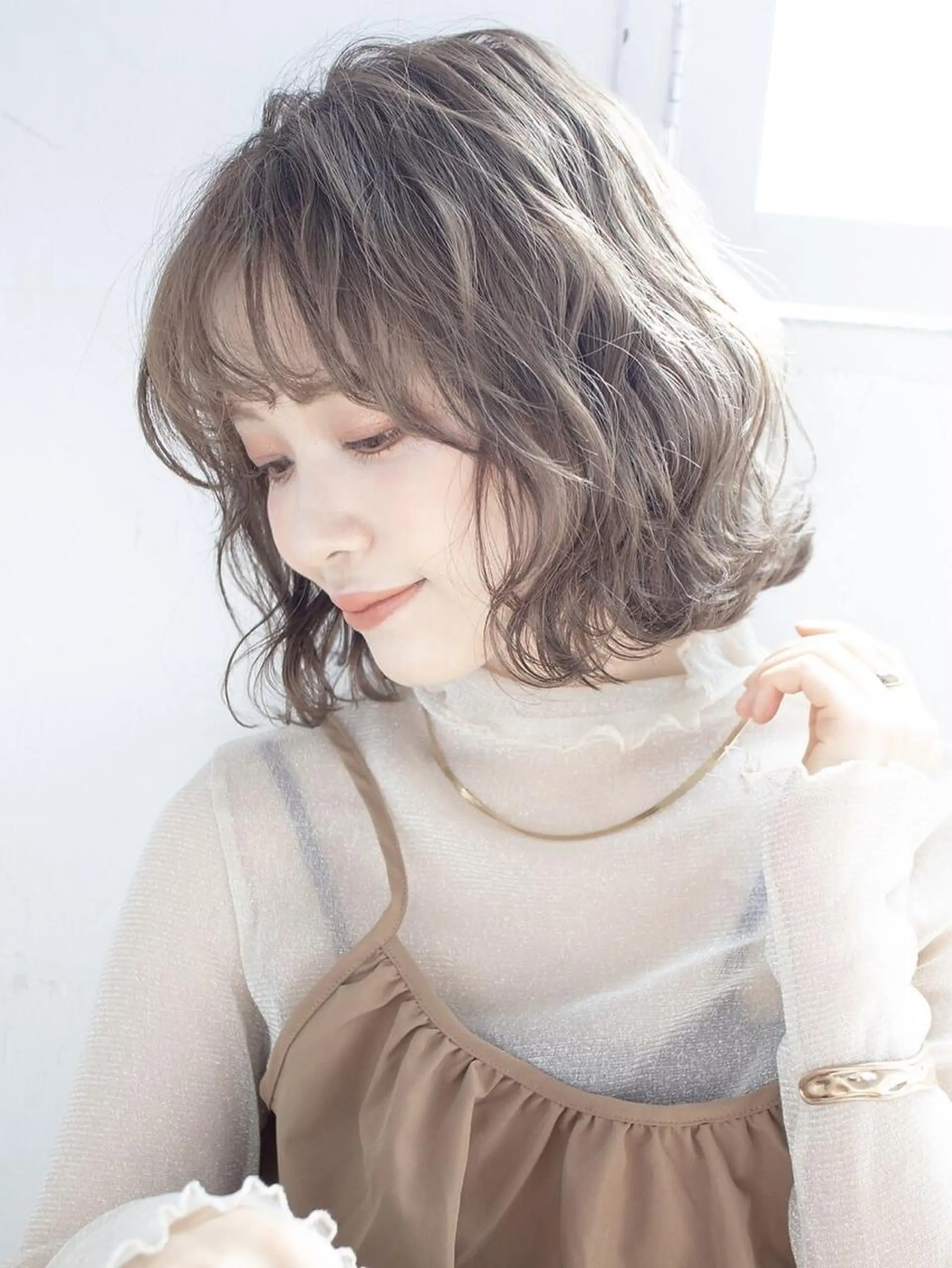 ミディアム ヘアカラー トリートメント 似合わせ×ハイトーン キドヨシキのヘアスタイル