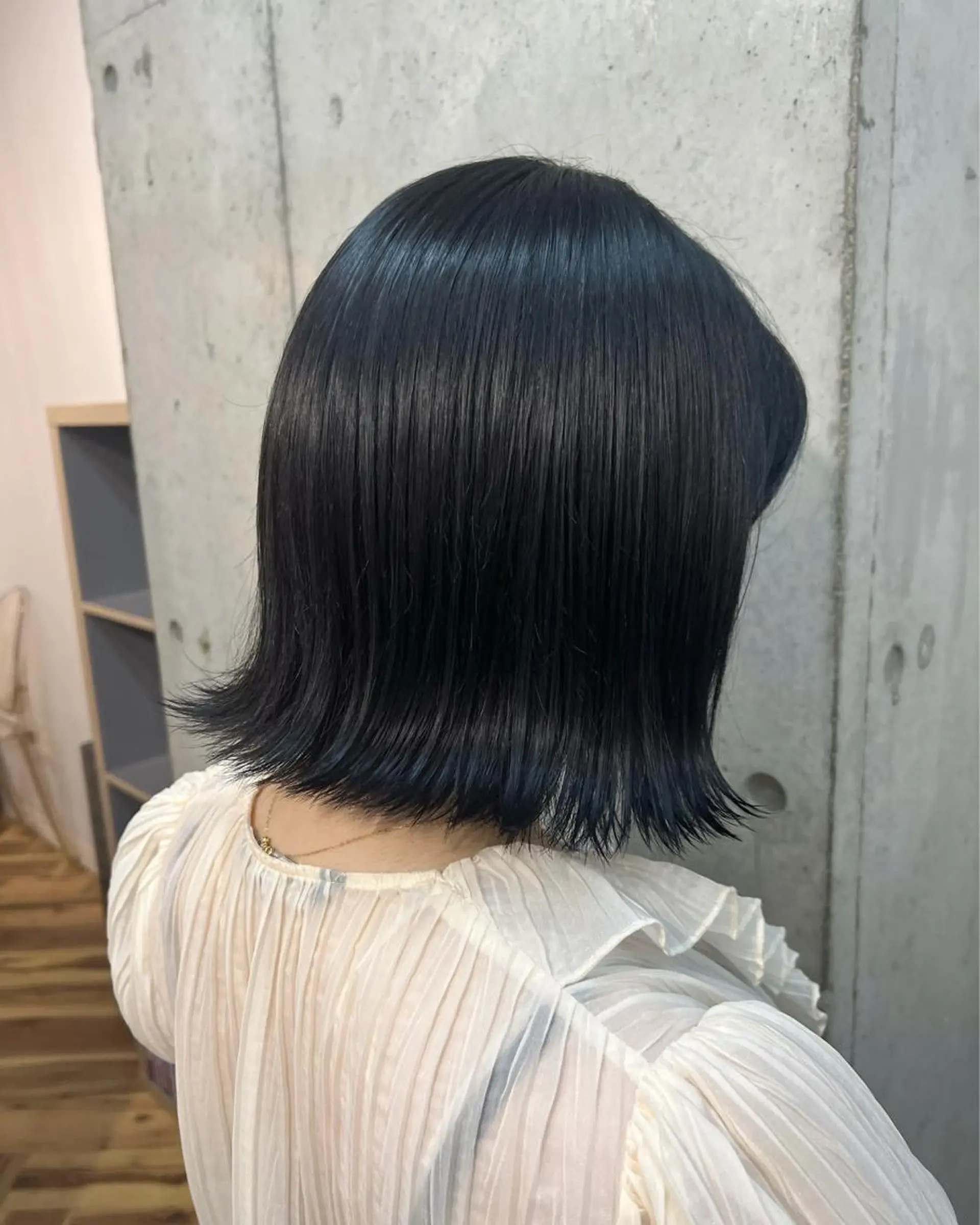 ショート カラー 黒髪 ブリーチ ブルーカラー ブルーブラック ブリーチなしカラー ヘアカラー Ayaka🩰🎀 ガーリー/暖色♡のヘアスタイル