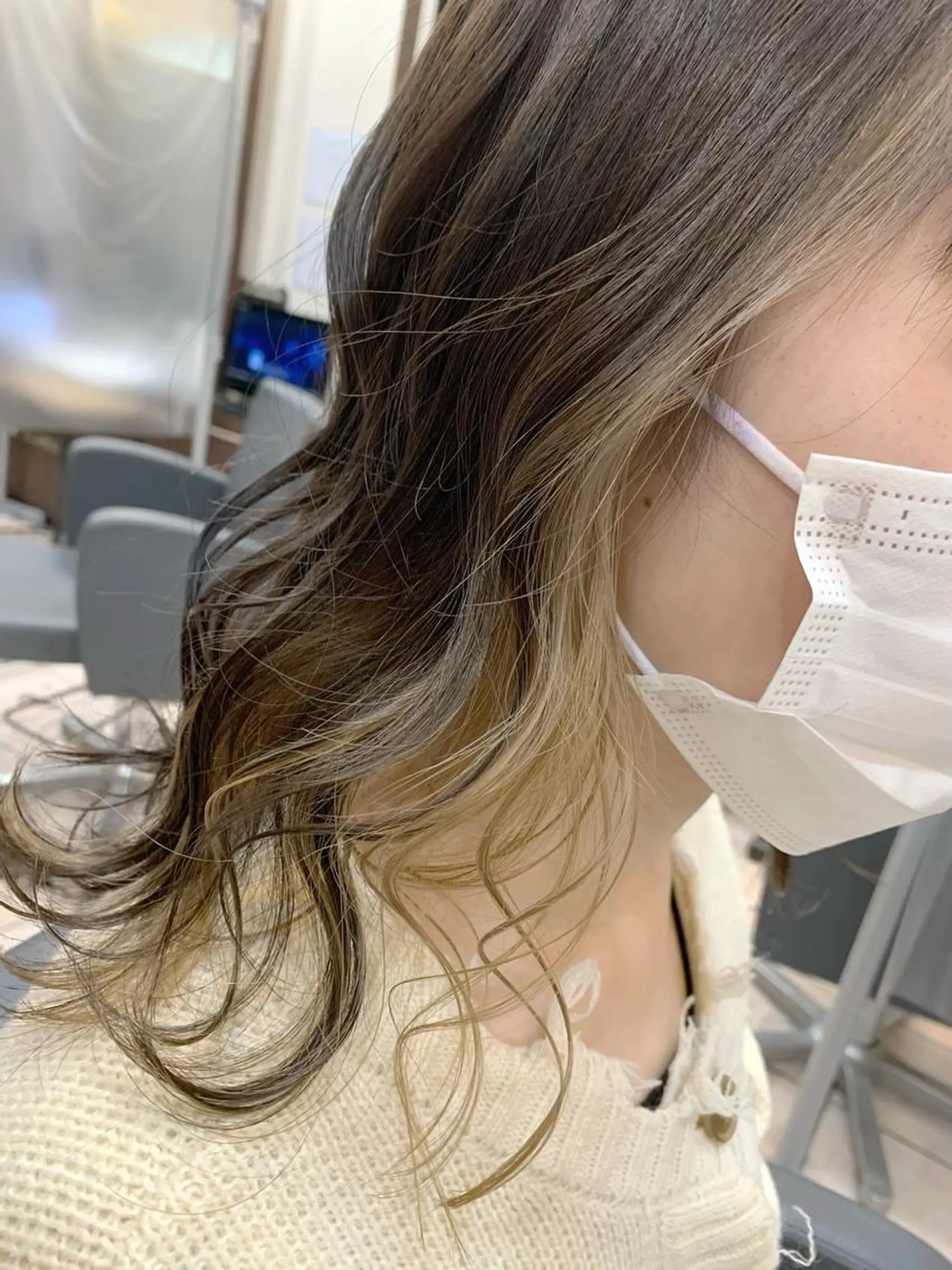 セミロング Zina天王寺 CHIAKIのヘアスタイル