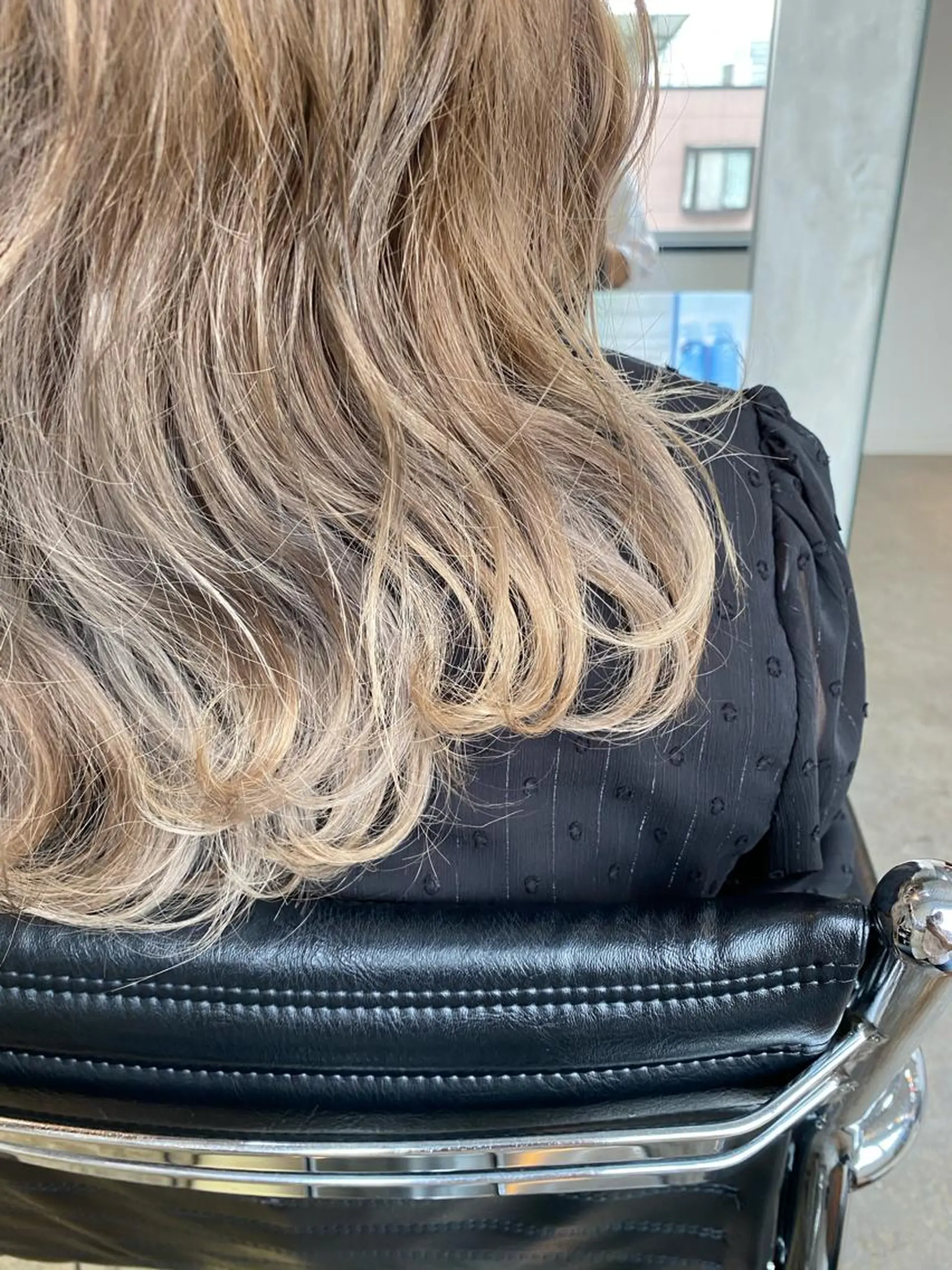 ロング カラー ヘアアレンジ 切りっぱなしボブ/ デザインカラー店長のヘアスタイル