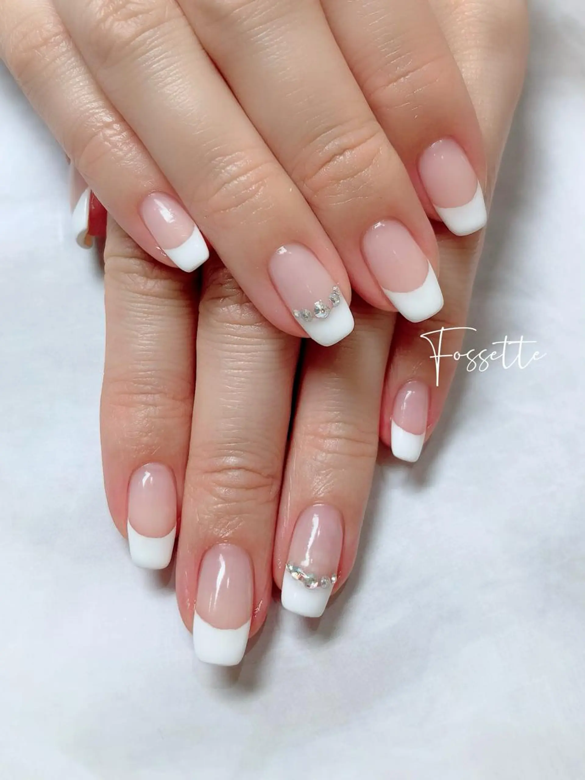 ネイル フレンチネイル オフィスネイル シンプルネイル nailsalon Fossetteのネイルデザイン