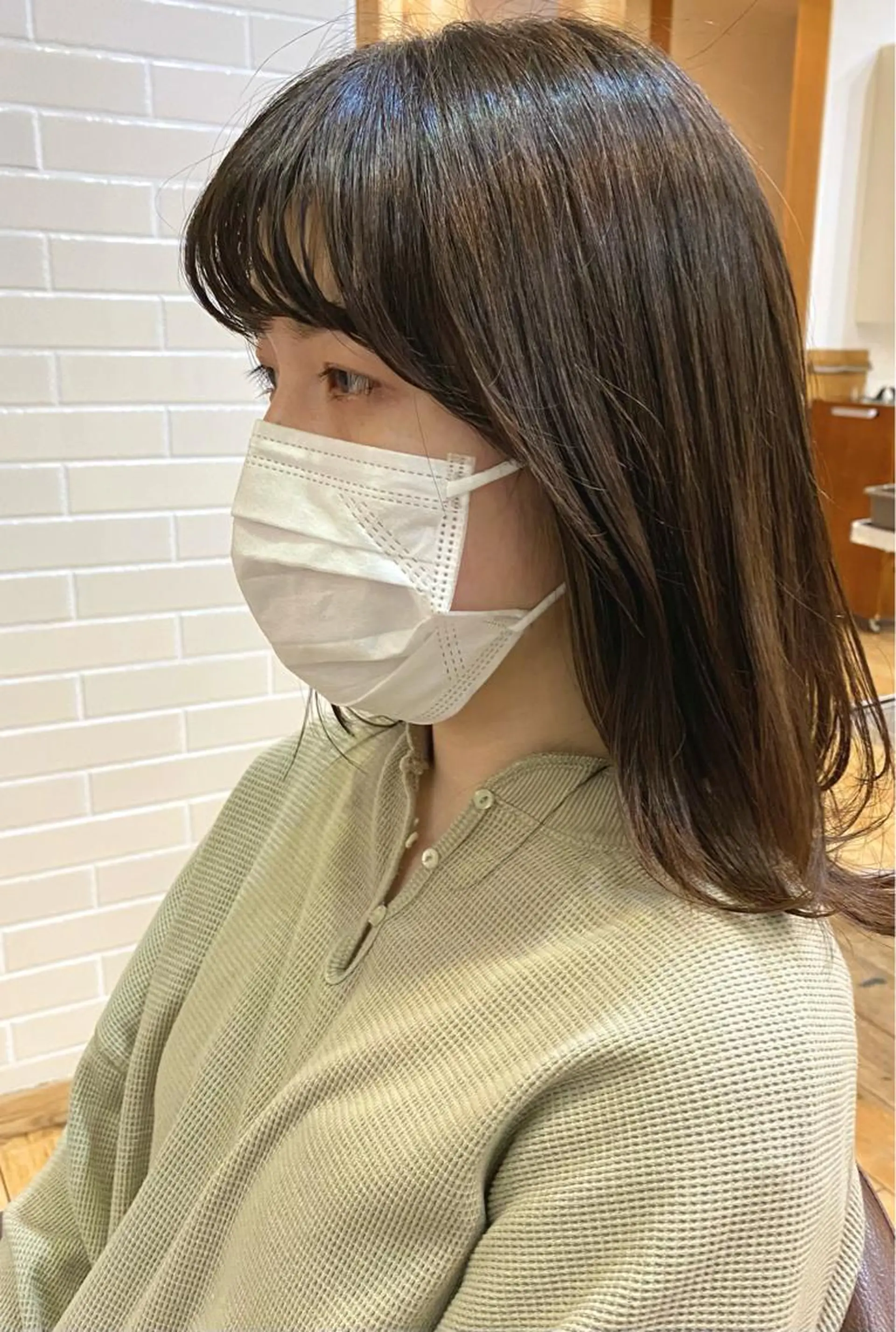 ミディアム パーマ ミディアムパーマ カット パーマ トリートメント 店長　ショート& パーマ　坂本のヘアスタイル