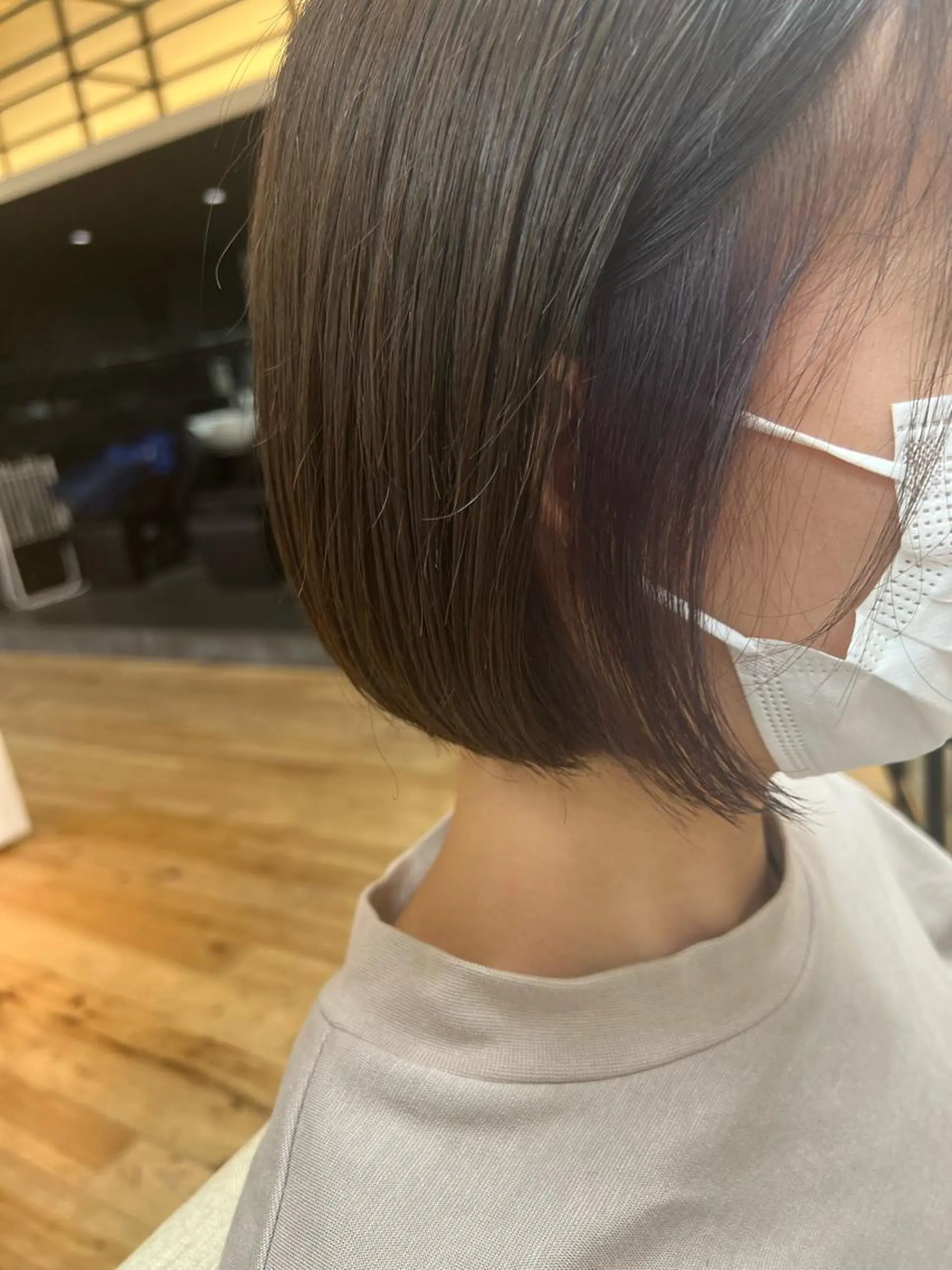 ショート ボブ カット ヘアカラー 🩶韓国/似合わせ/ さわ🩶のヘアスタイル