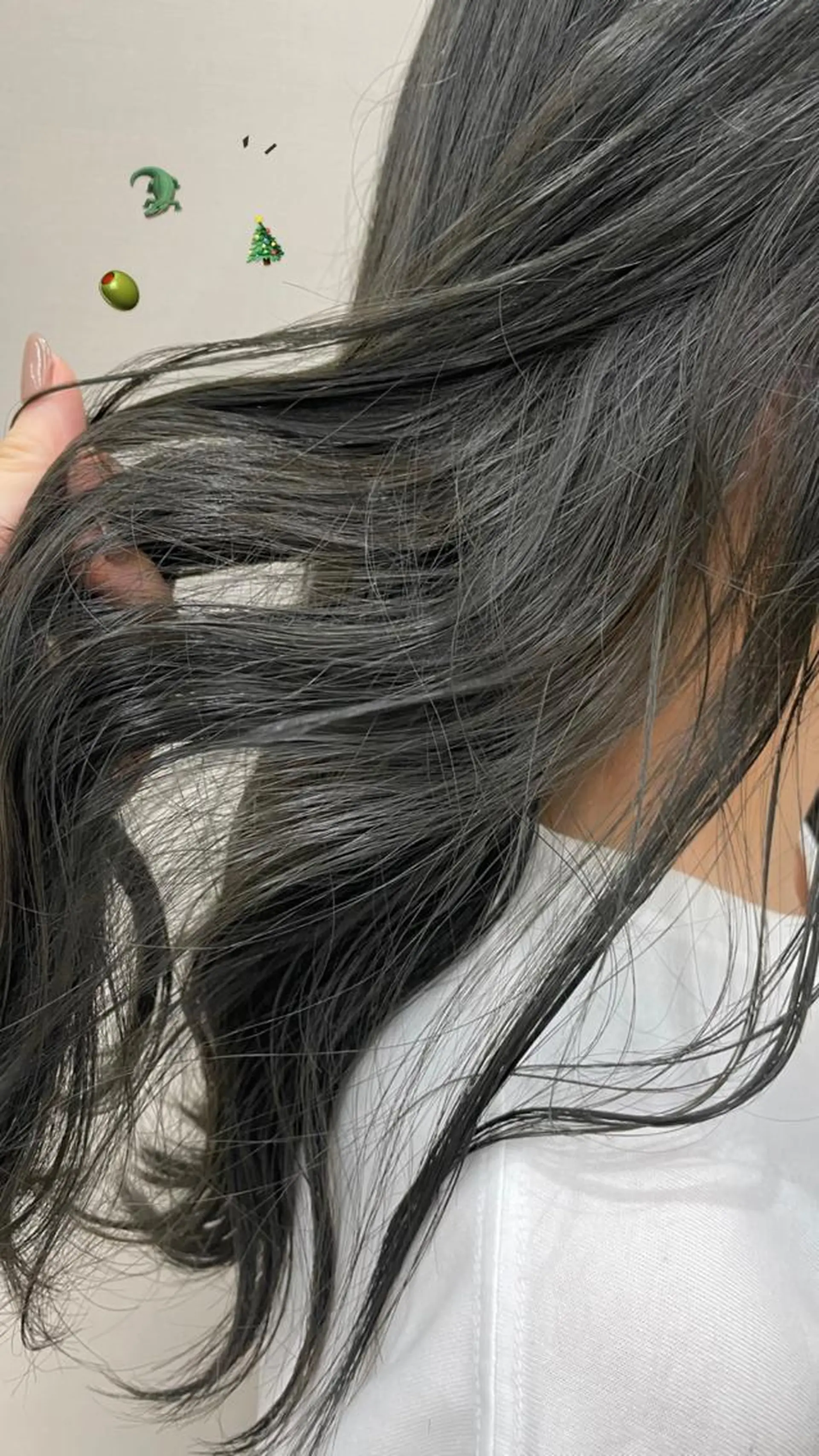 ロング カラー ヘアアレンジ 透け感カラー asukaのヘアスタイル