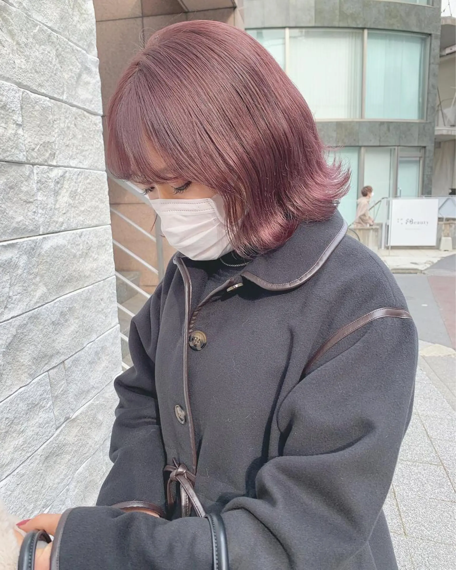 ミディアム カラー カット ヘアカラー トリートメント ハイトーン&暗髪🔥 表参道二刀流マエダのヘアスタイル