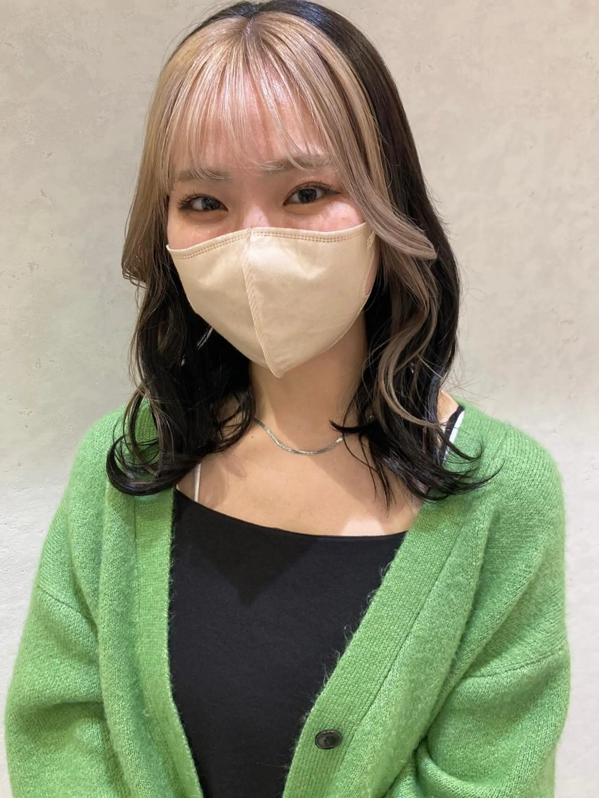 ロング カラー ミストバング  フェイスフレーミング nono🐈 本鵠沼駅から徒歩1分のヘアスタイル