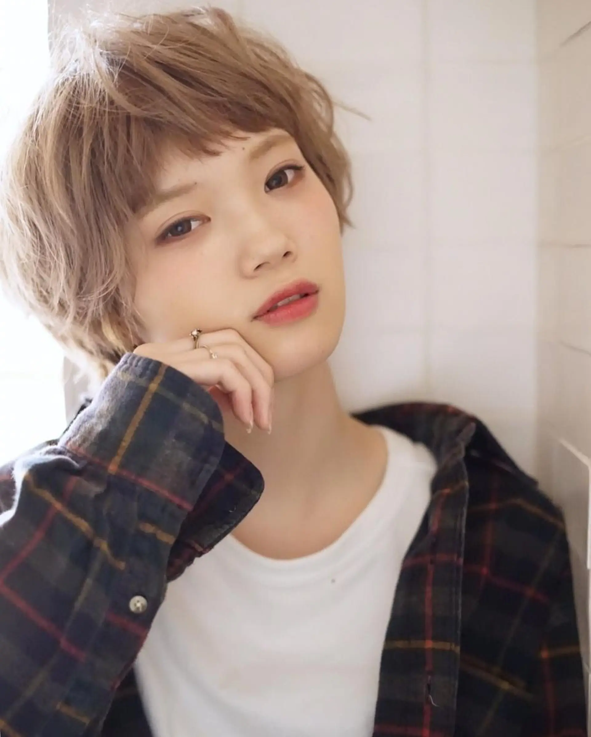 ミディアム カラー 山下 直人のヘアスタイル