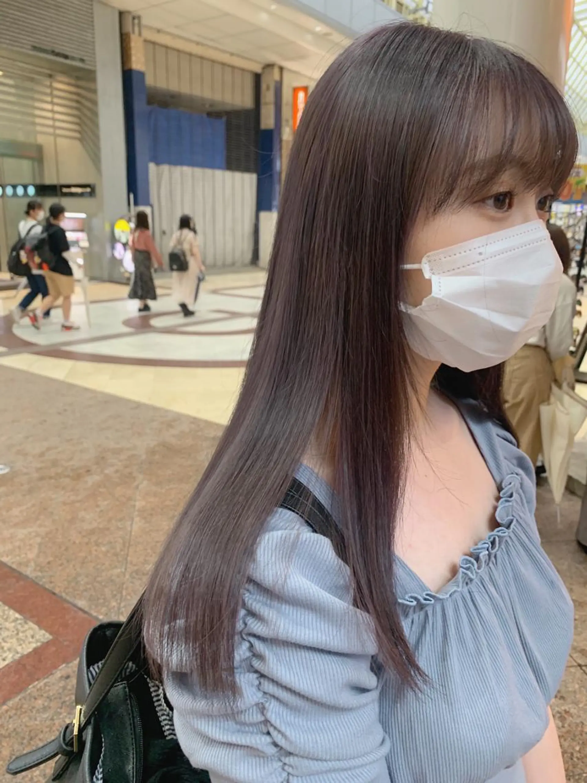 セミロング カラー ヘアアレンジ ブリーチなし/ レイヤー🌿runaのヘアスタイル