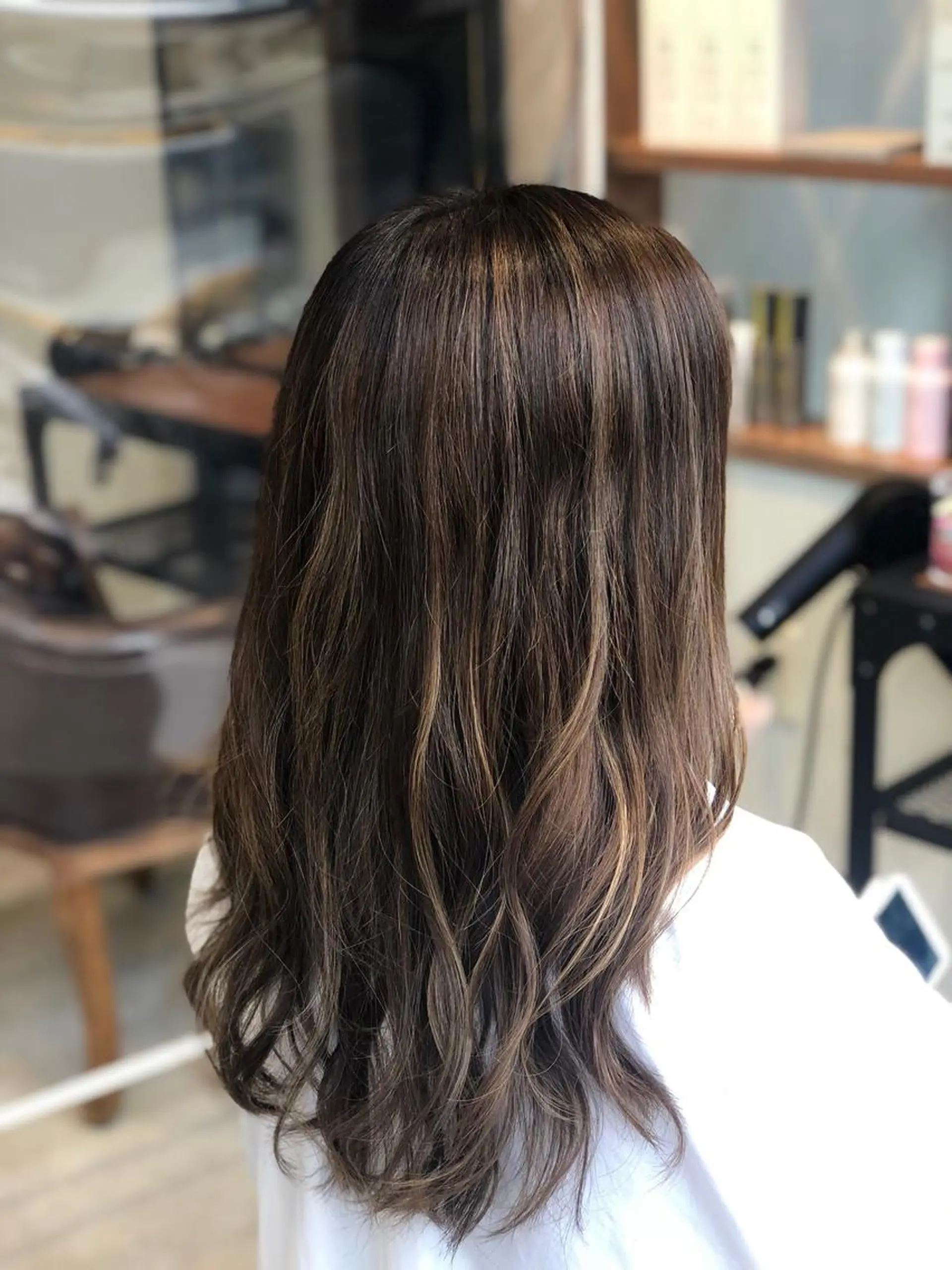 セミロング カラー 💎エクステ専門店 BIZE梅田🇰🇷のヘアスタイル