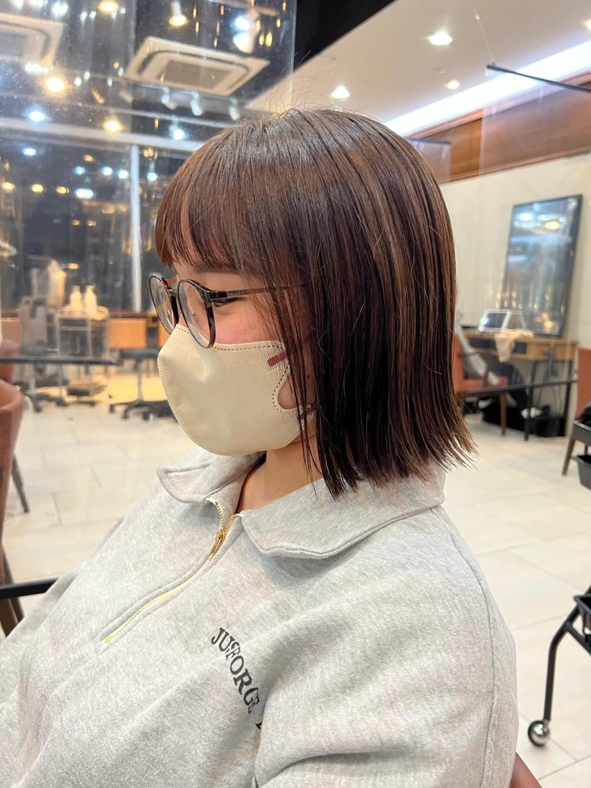 ショート ボブ メンズカット曲がる 縮毛矯正佐々木タクマのヘアスタイル
