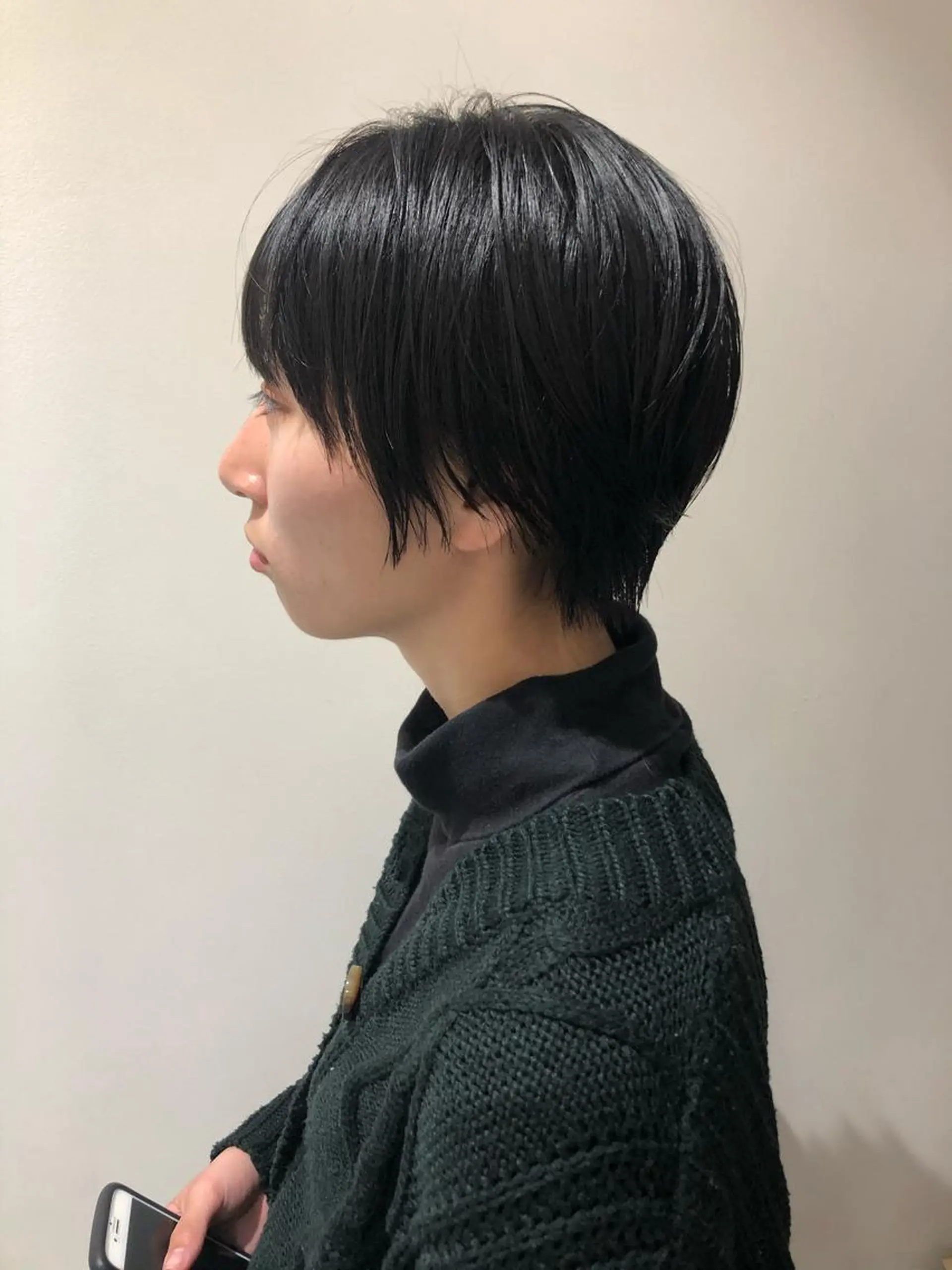 ショート カット 縮毛矯正 トリートメント ボブ韓国風レイヤー 髪質改善/畠中ケントのヘアスタイル