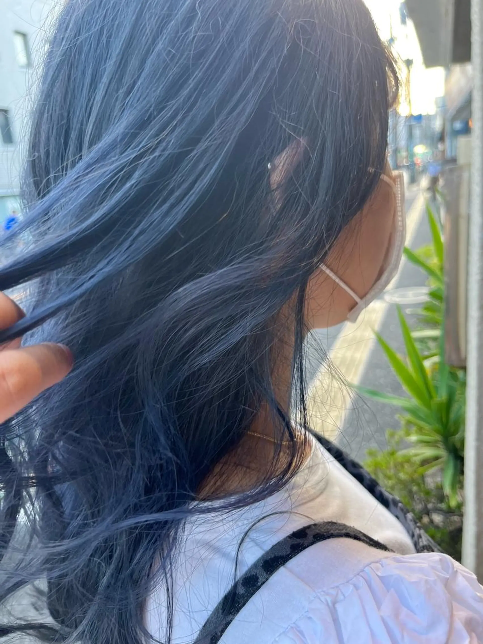 ロング カラー ブリーチ 透明感カラー 韓国風カラー 韓国風ヘア 艶髪/ハイトーン/ ヘアセット/モエノのヘアスタイル
