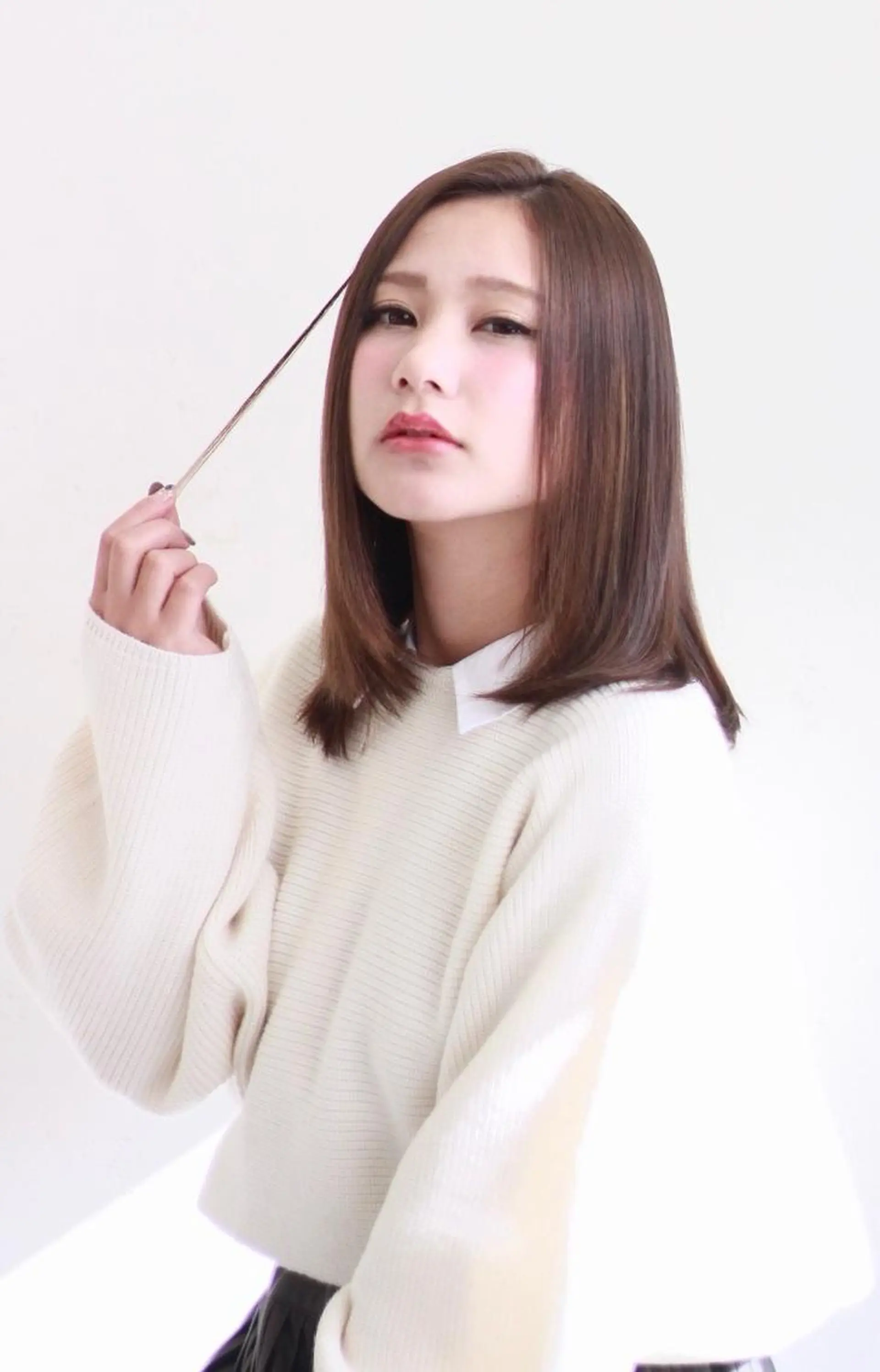 ミディアム カラー 兒玉 一成のヘアスタイル
