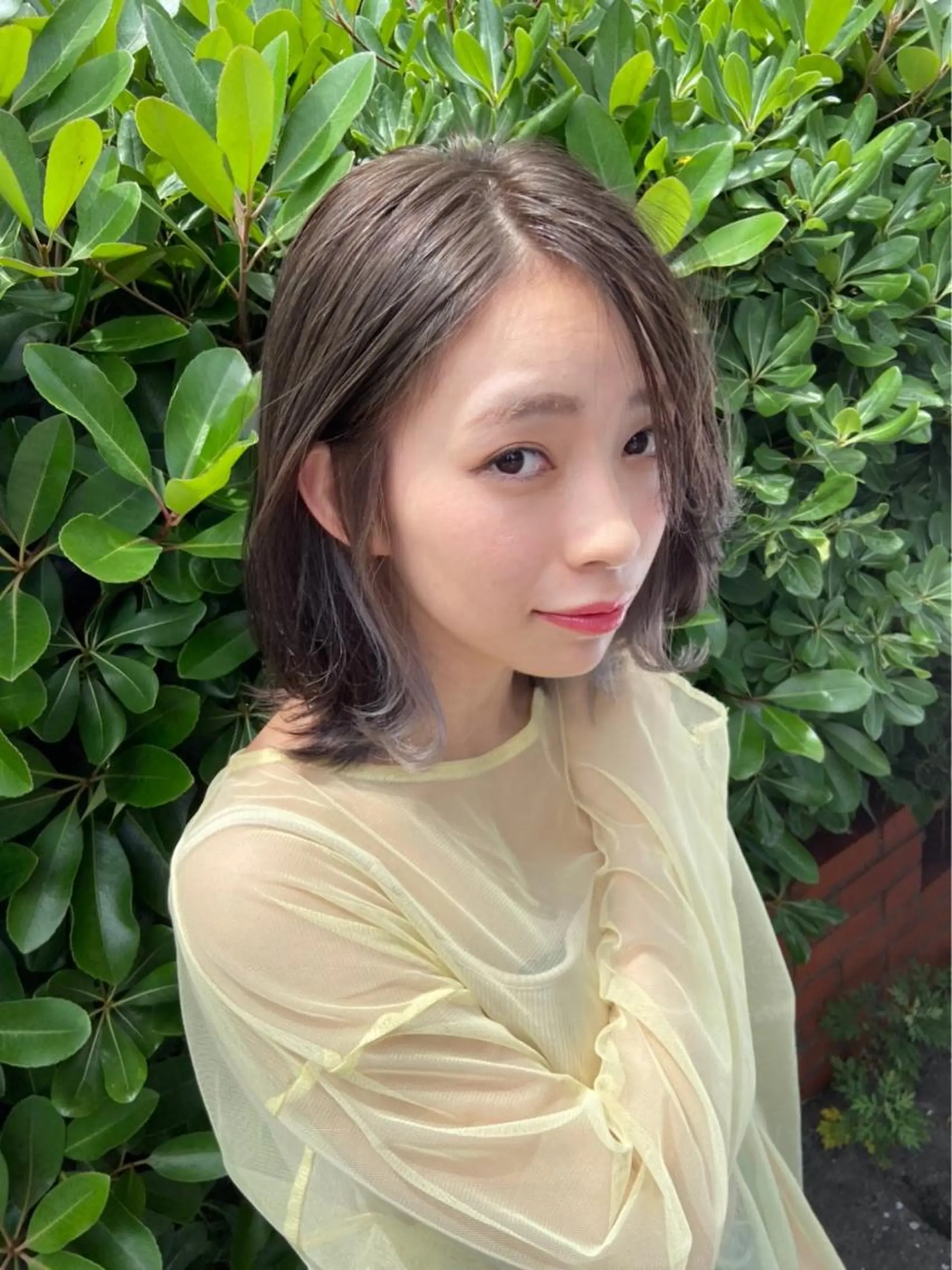 ミディアム カラー 西新/siohair 似合わせ/石尾刻矢のヘアスタイル