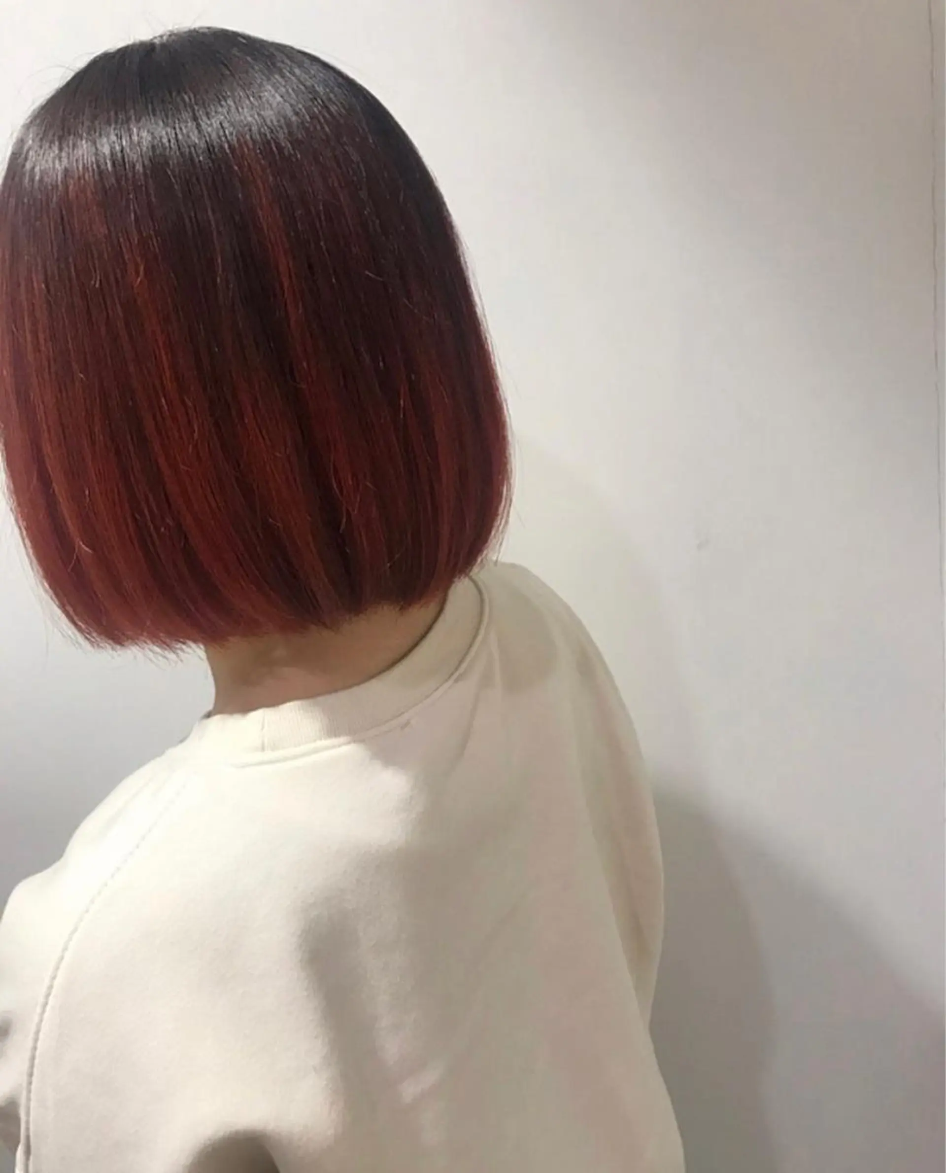 ショート カラー ヘアアレンジ グラデーションカラー 福壽 優奈のヘアスタイル