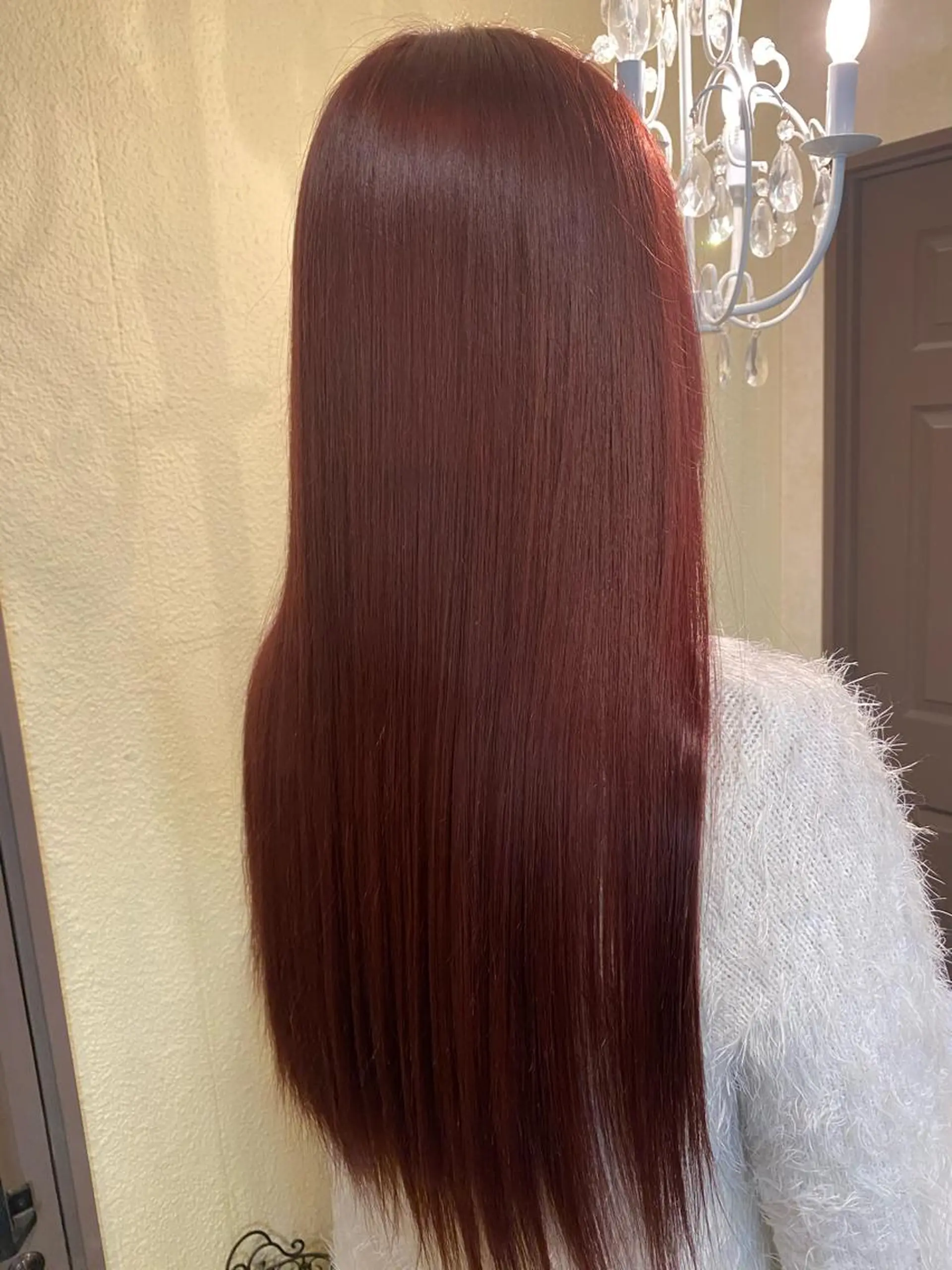 ロング ヘアカラー 田井中 悠紀のヘアスタイル