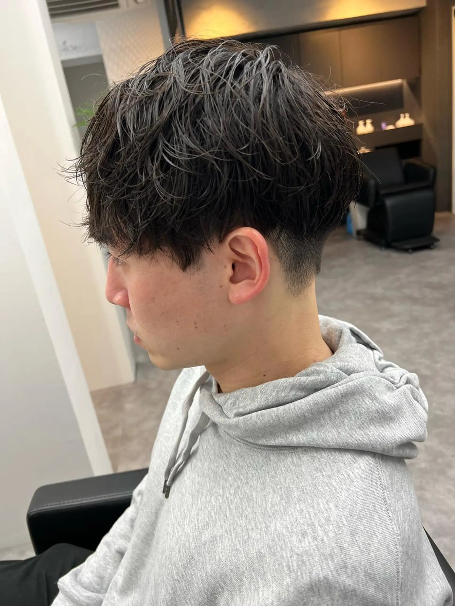 ショート メンズ マッシュ 刈り上げ 【曲がる縮毛矯正】 モデル募集🙋カツヤのヘアスタイル