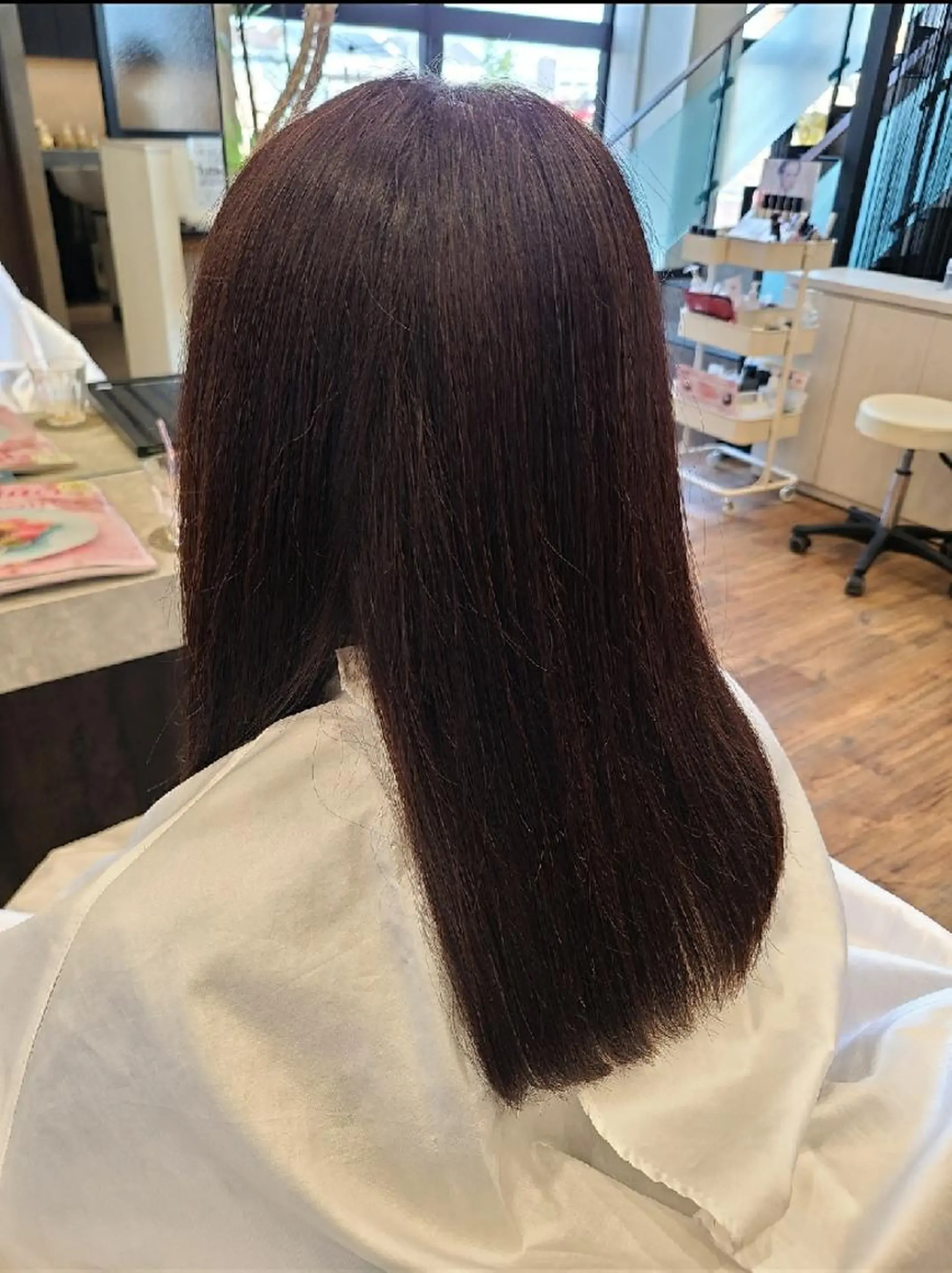 ミディアム くせ毛 トリートメント トリートメント 関口 友菜のヘアスタイル