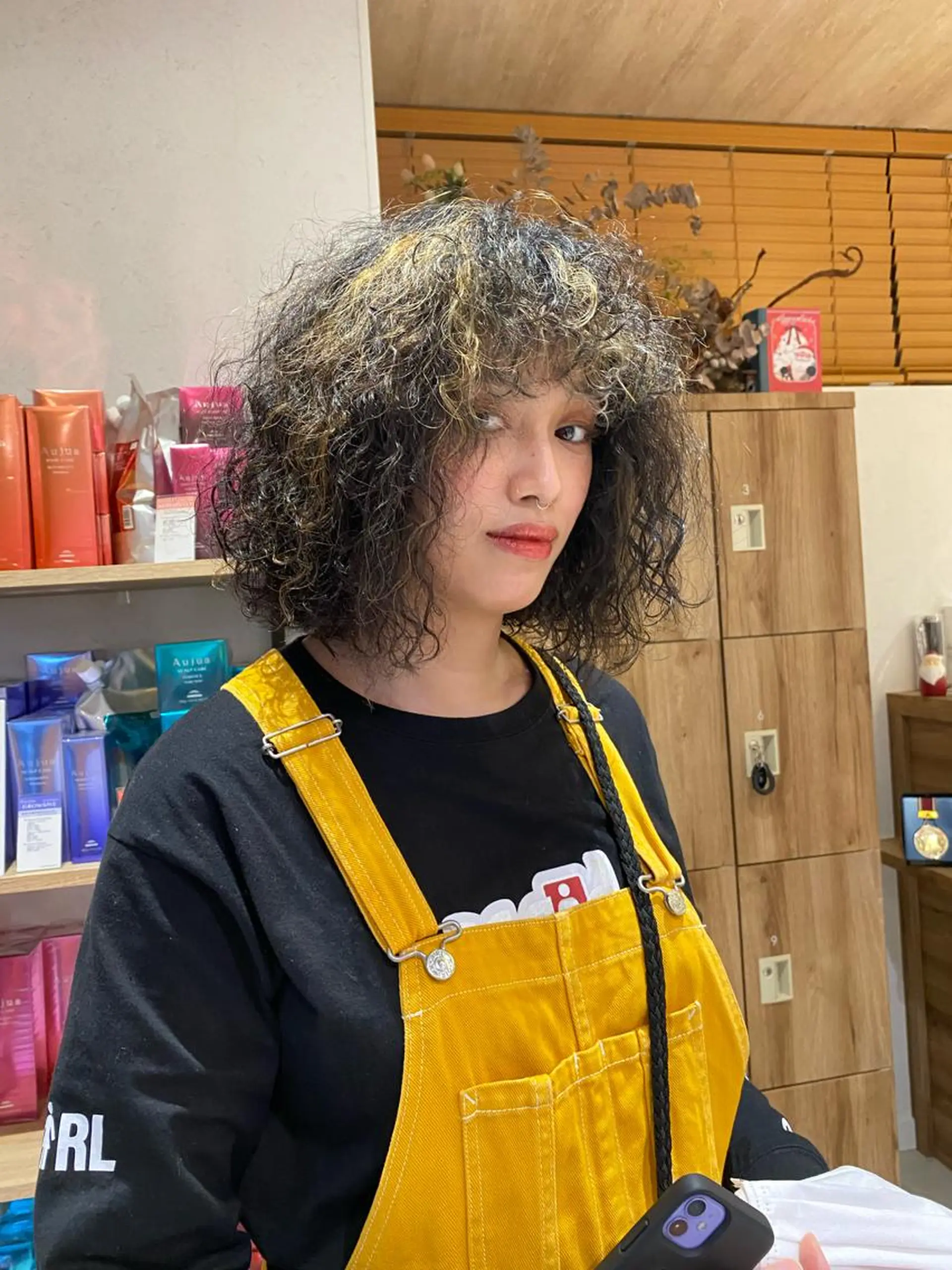 ミディアム パーマ ヘアカラー パーマ パーマ指名No1 /namiのヘアスタイル
