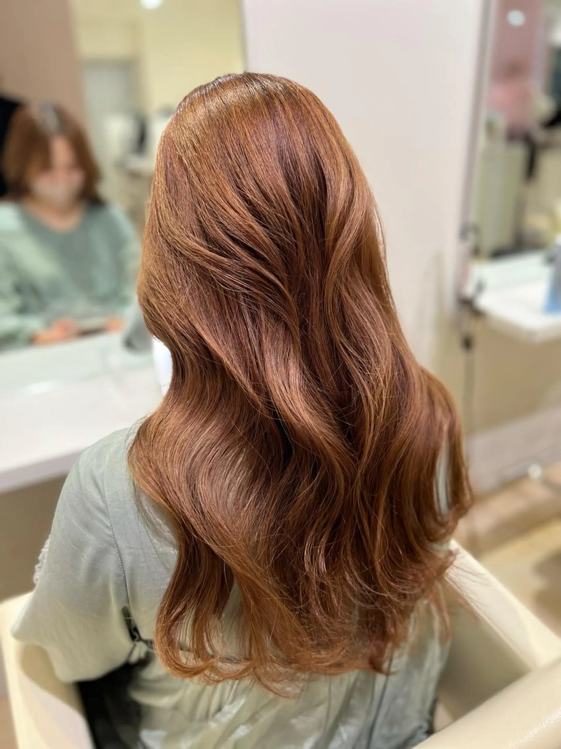 ロング カラー カット ヘアカラー カットモデル募集新宿 MOMOKA🍑のヘアスタイル