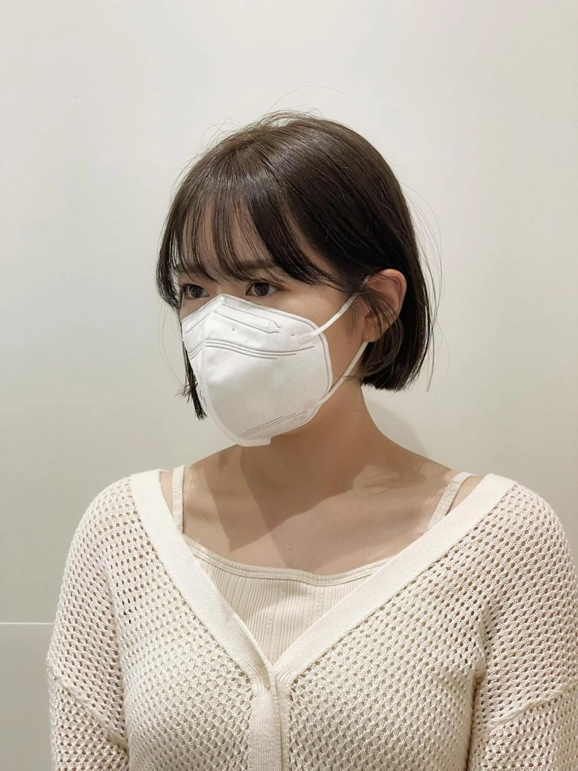 ショート ボブ 韓国風ヘア カット ❤︎︎韓国ヘア❤︎︎ 𝑺𝒉𝒊𝒉𝒐のヘアスタイル