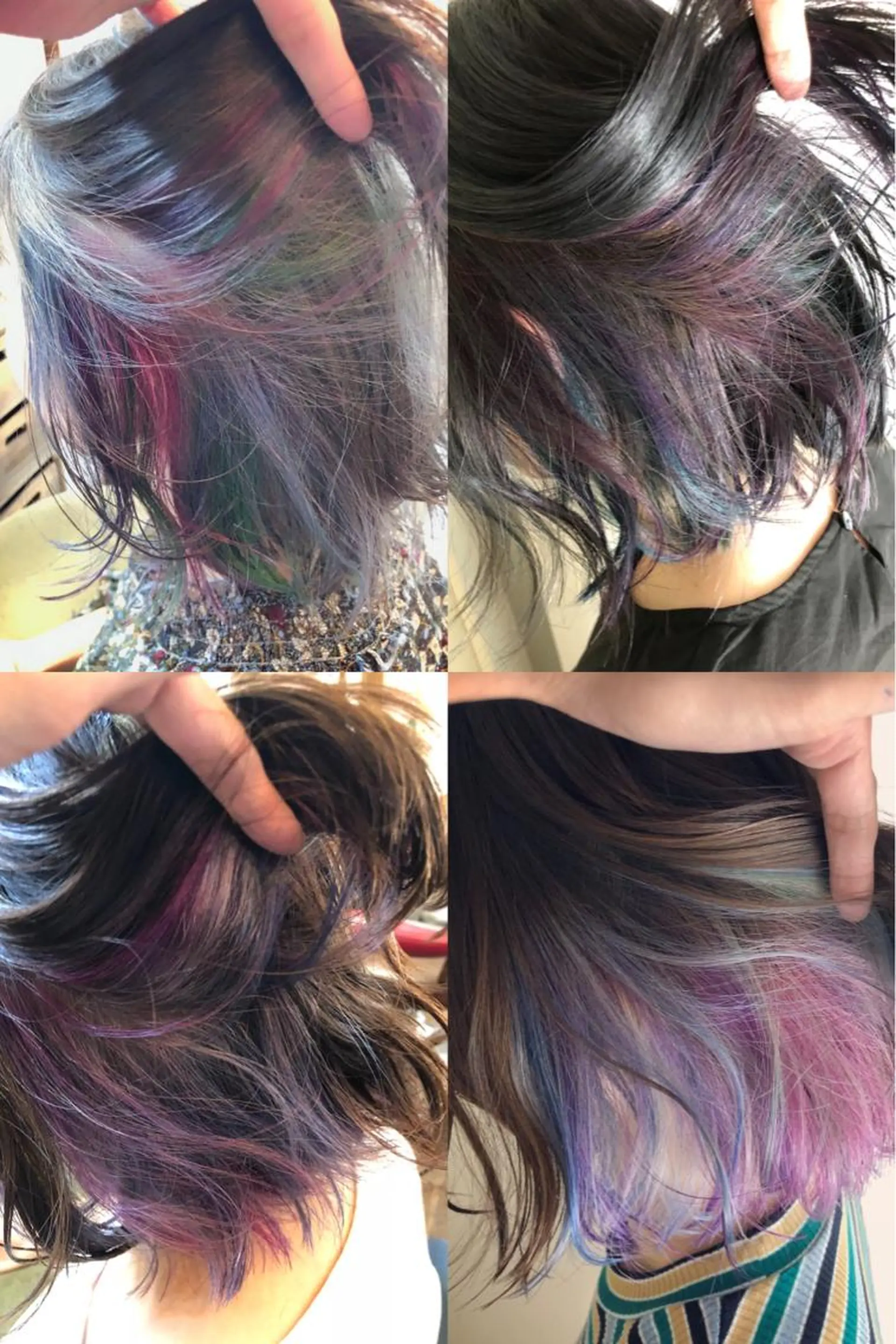 ミディアム カラー ユニコーンカラー カット ヘアカラー トリートメント 原宿サロン代表 デザインカラー伊藤卓のヘアスタイル