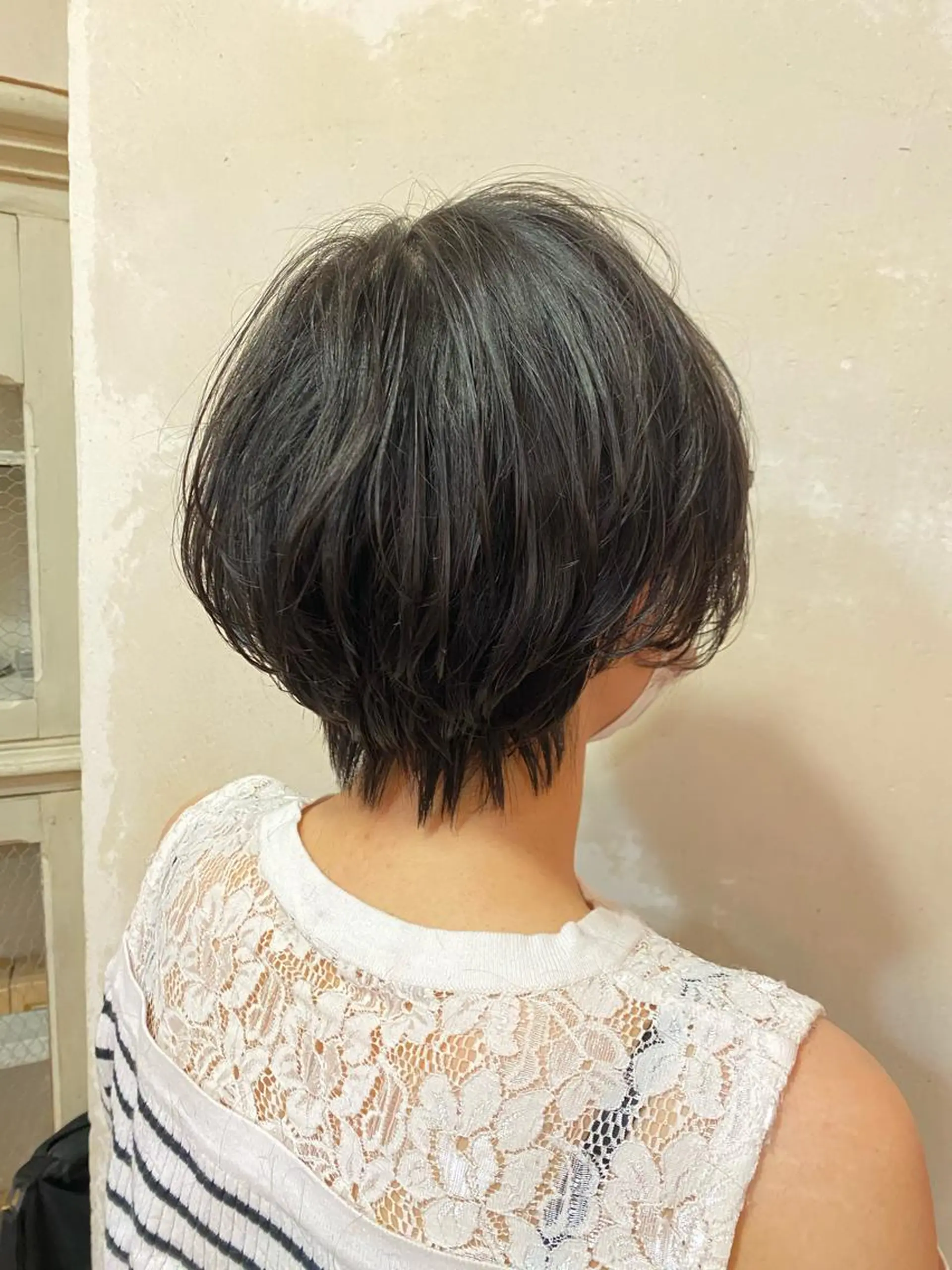 ショート パーマ ショートヘア エイミーバイアフロート所属・Kasuga Sayuriのヘアスタイル