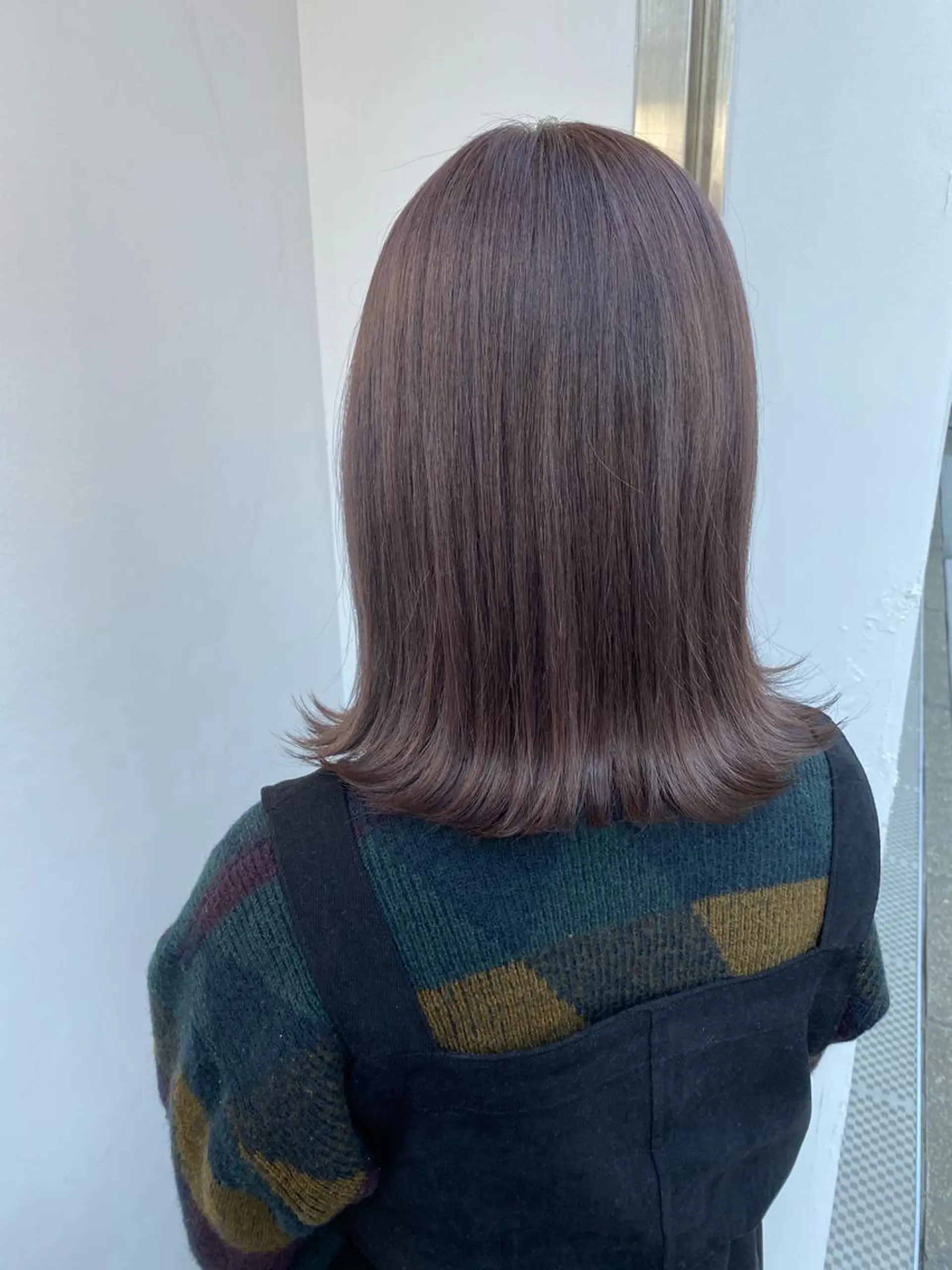 ミディアム カラー アッシュ ラベンダーカラー ピンクカラー ピンクアッシュ ヘアカラー 中目黒🌼 🌼ハナのヘアスタイル