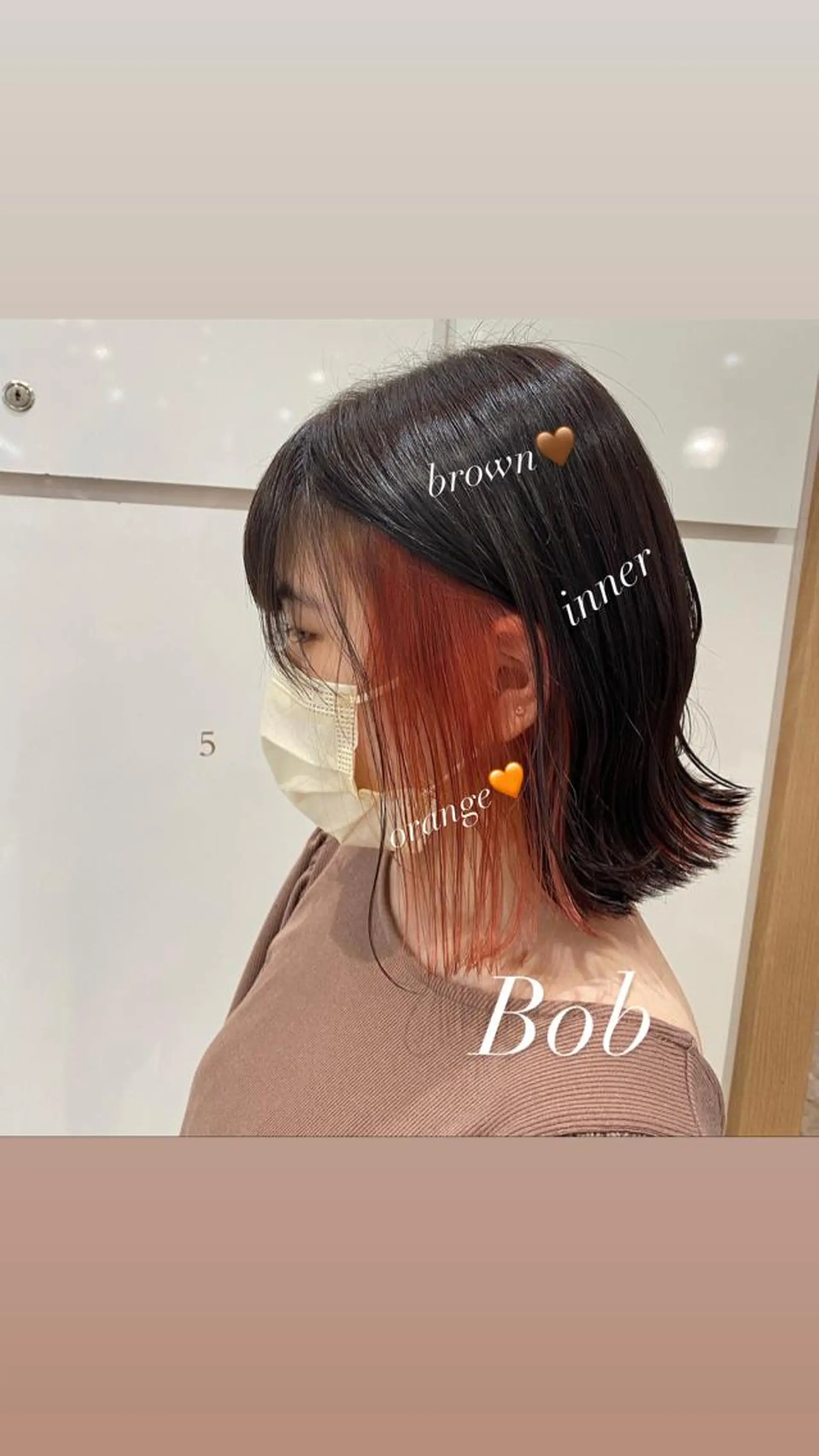 ショート カラー ヘアアレンジ 切りっぱなしボブ ベージュカラー ハイトーンカラー インナーカラー ピンクカラー 🌿ブリーチ/髪質 改善/🌿‬JINのヘアスタイル