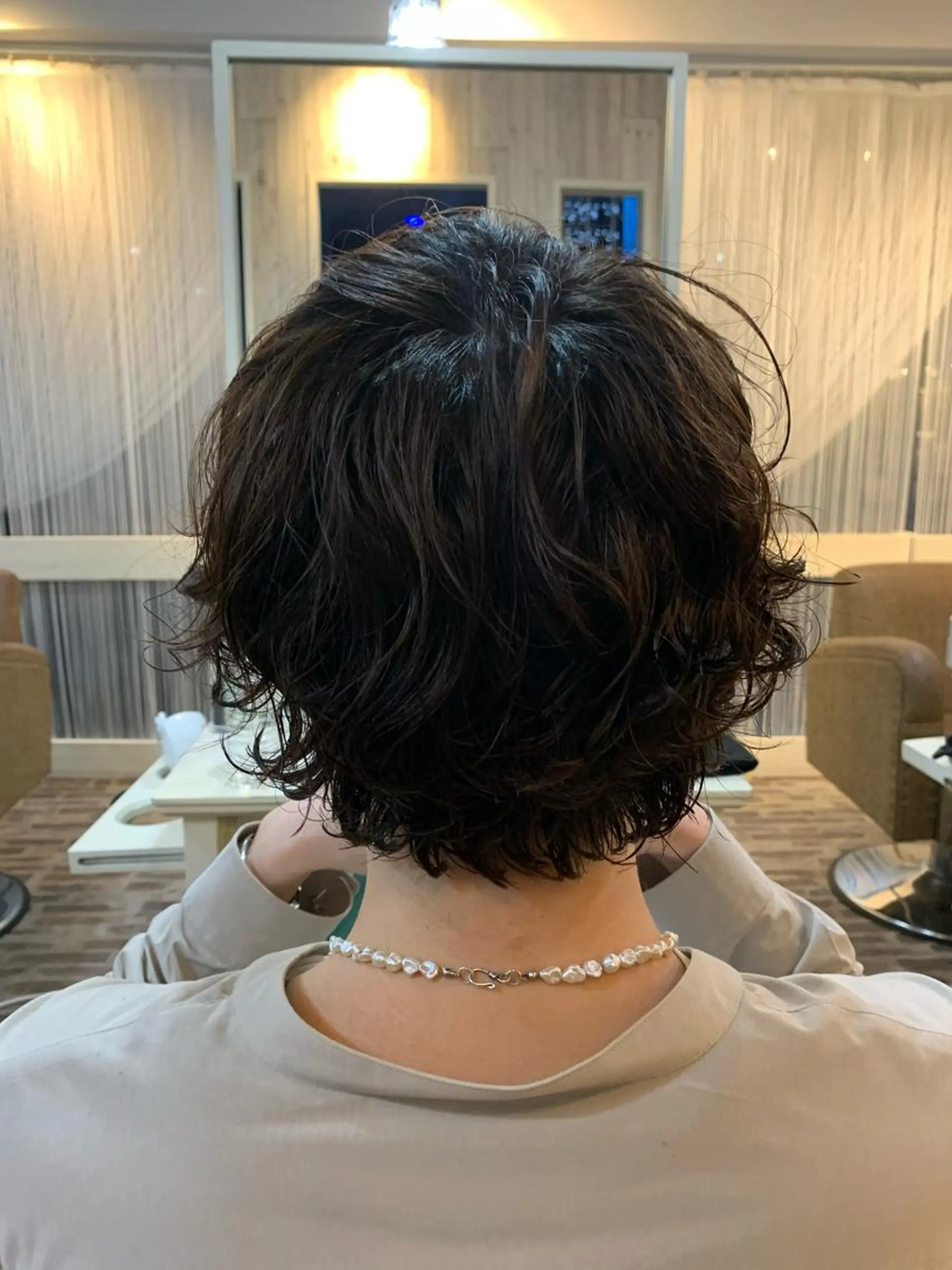 ミディアム パーマ メンズ ✨透明感カラー 聖奈✨のヘアスタイル