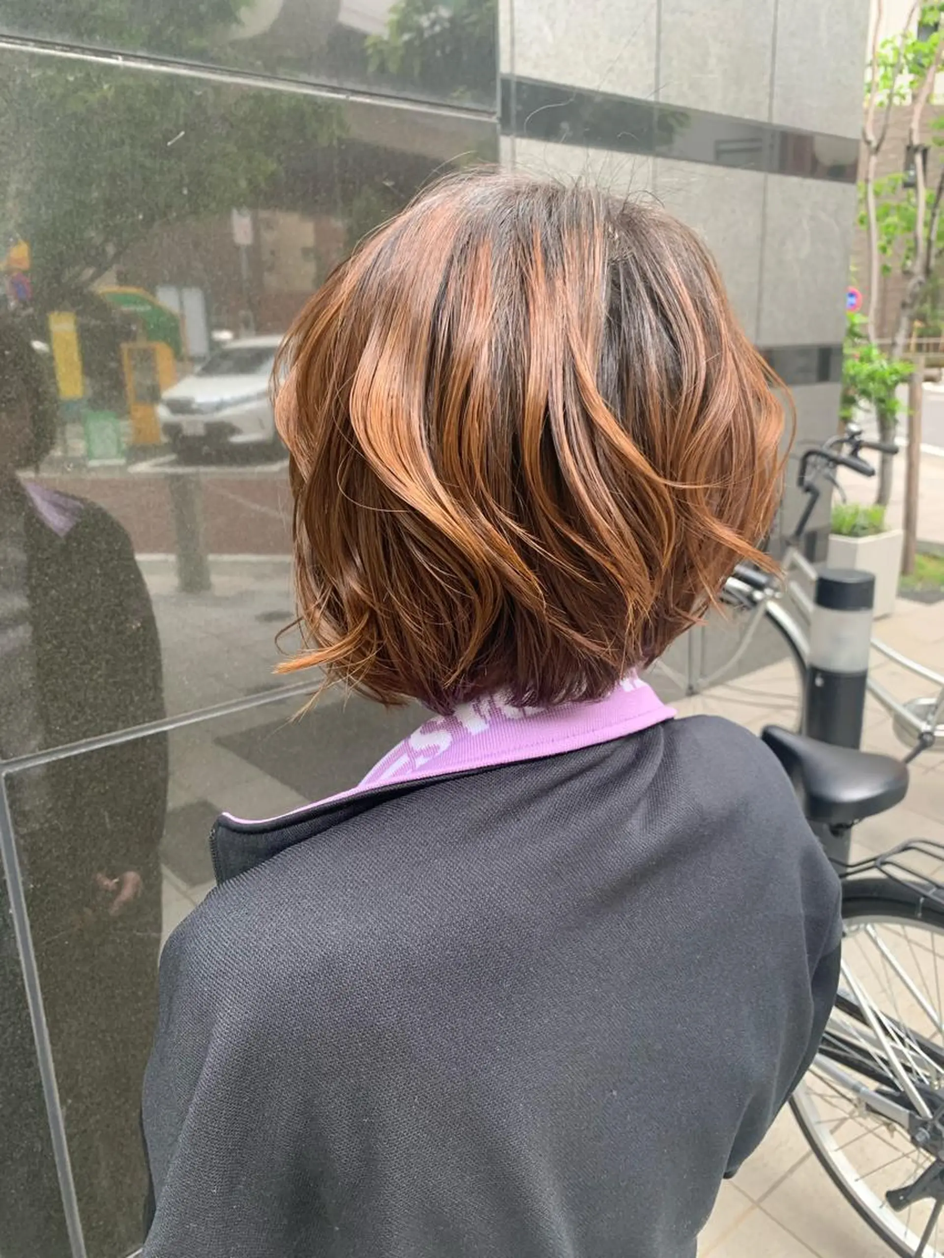ショート パーマ ヘアアレンジ ショートボブ ボブ ショートヘア 飯塚 沙衣のヘアスタイル