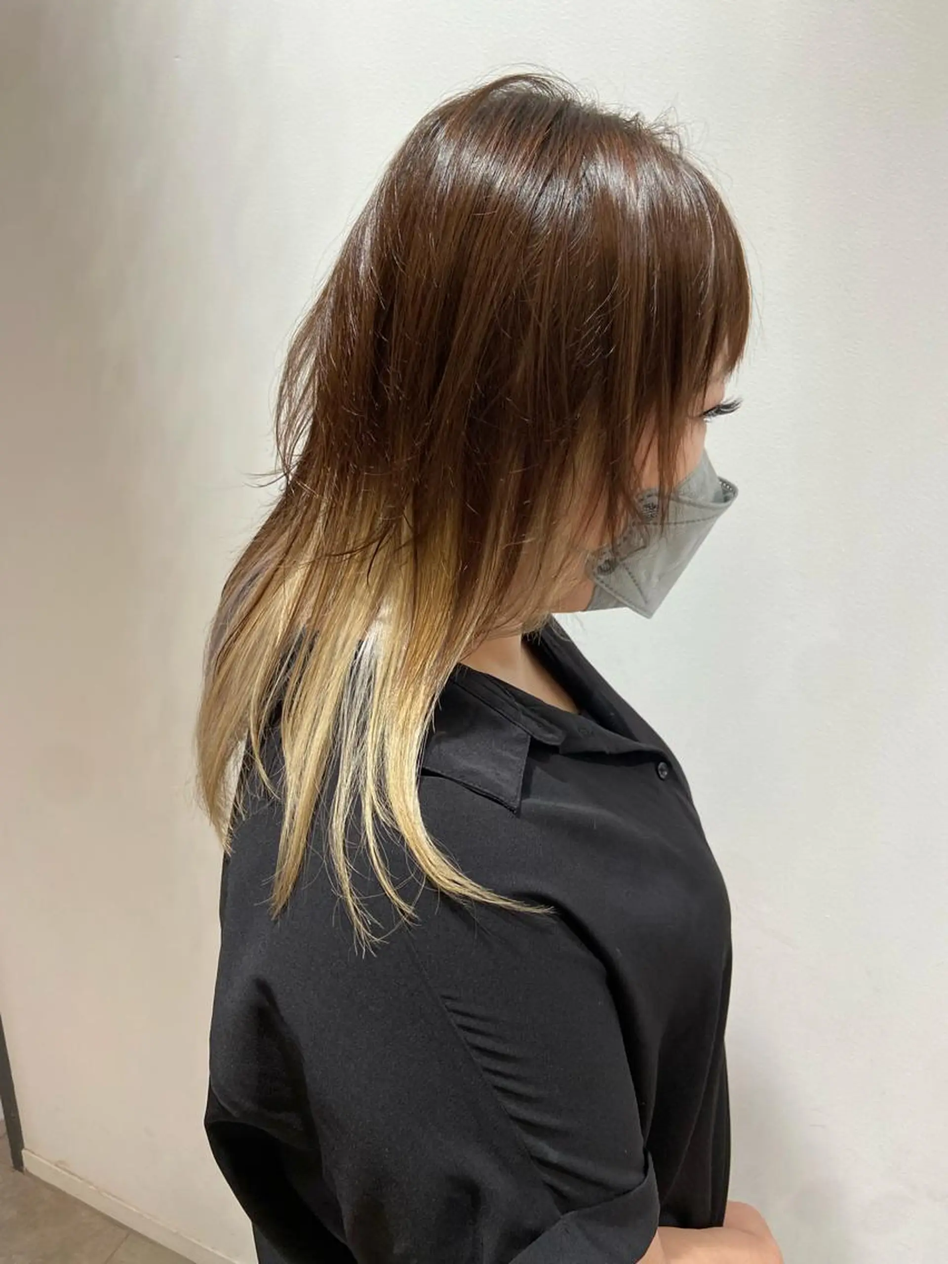 セミロング ヘアカラー 🐺ウルフ/レイヤー 似合わせ‎🤍沙羅のヘアスタイル