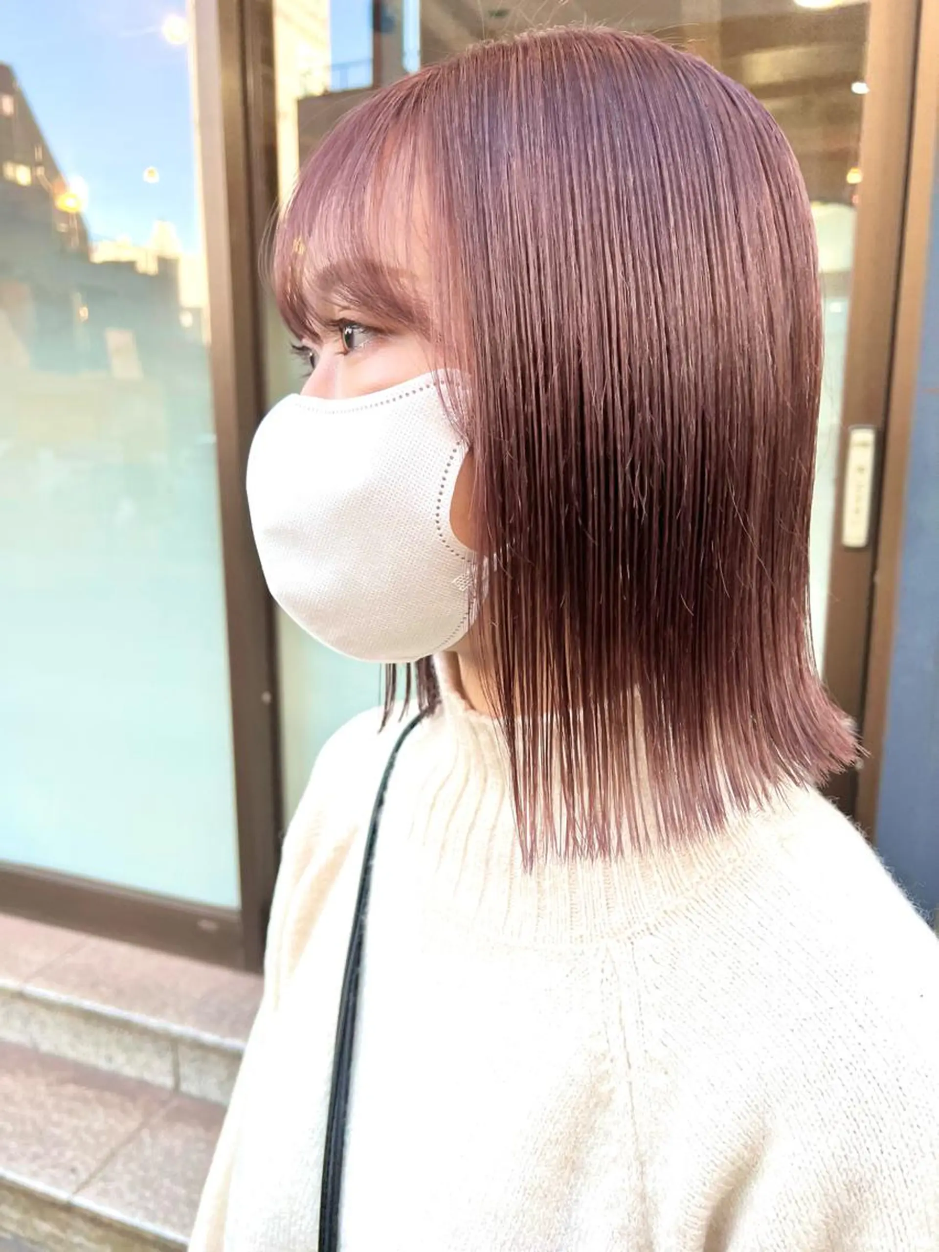 ミディアム カラー ヘアカラー トリートメント brick masayaのヘアスタイル