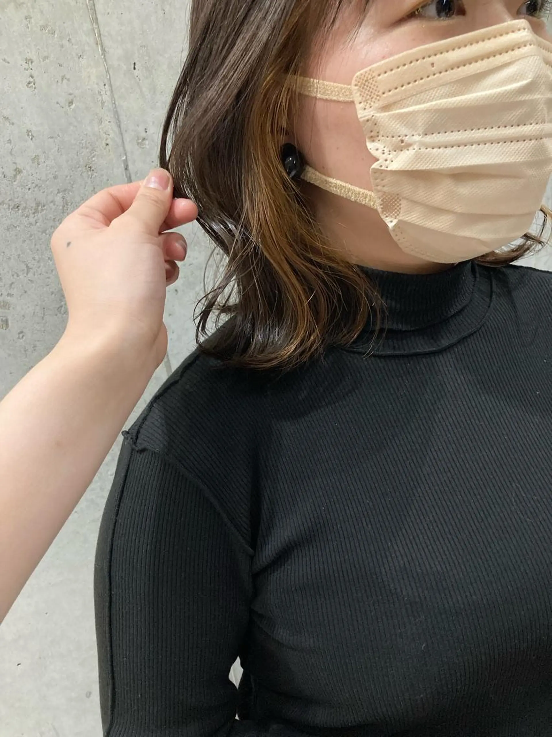 ミディアム カット ヘアカラー トリートメント ✨色持ちの良い艶 カラー✨蟹江真世のヘアスタイル