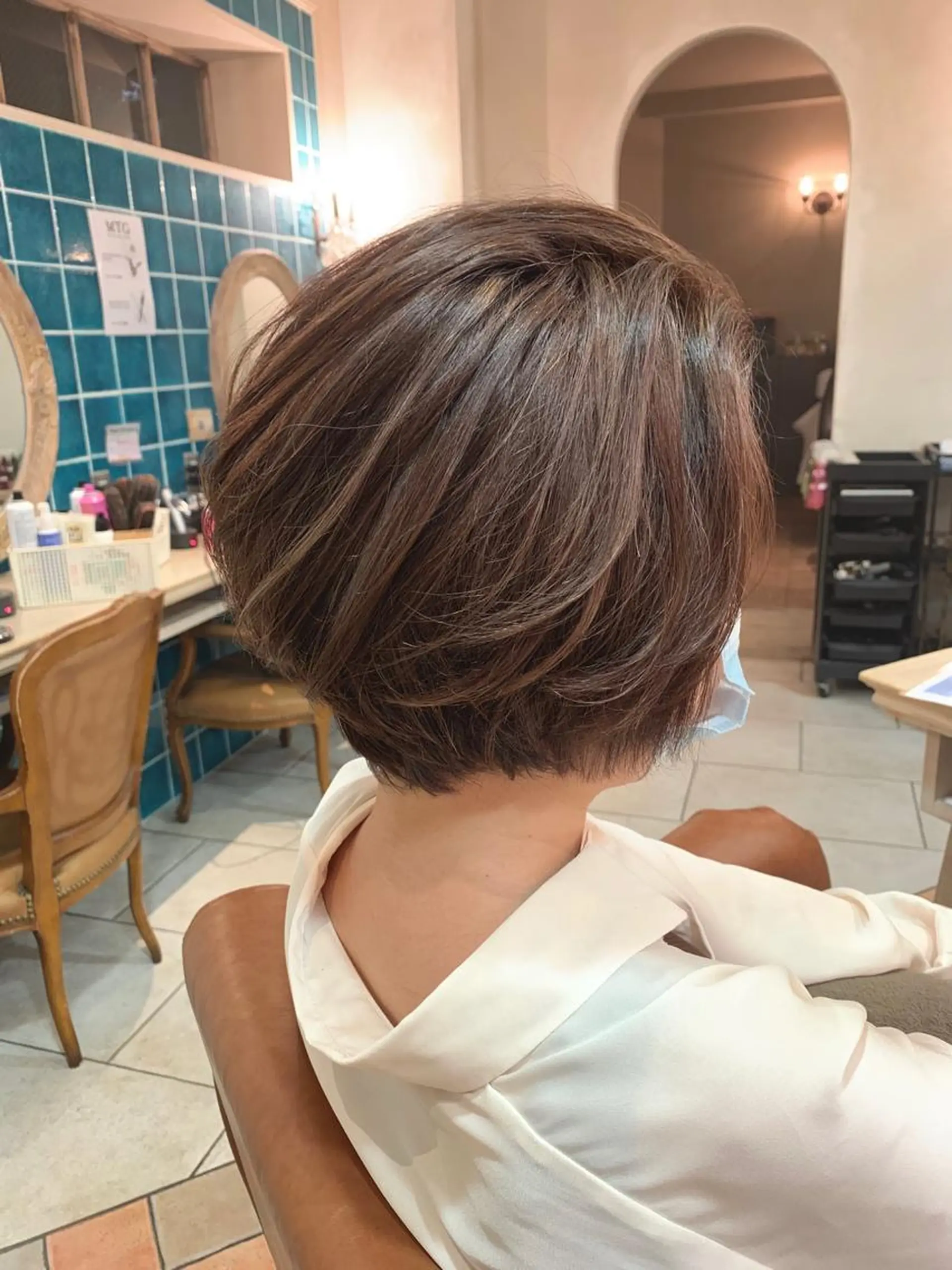 ショート カラー ショートヘア トリートメント ヘッドスパ 森 早希絵のヘアスタイル