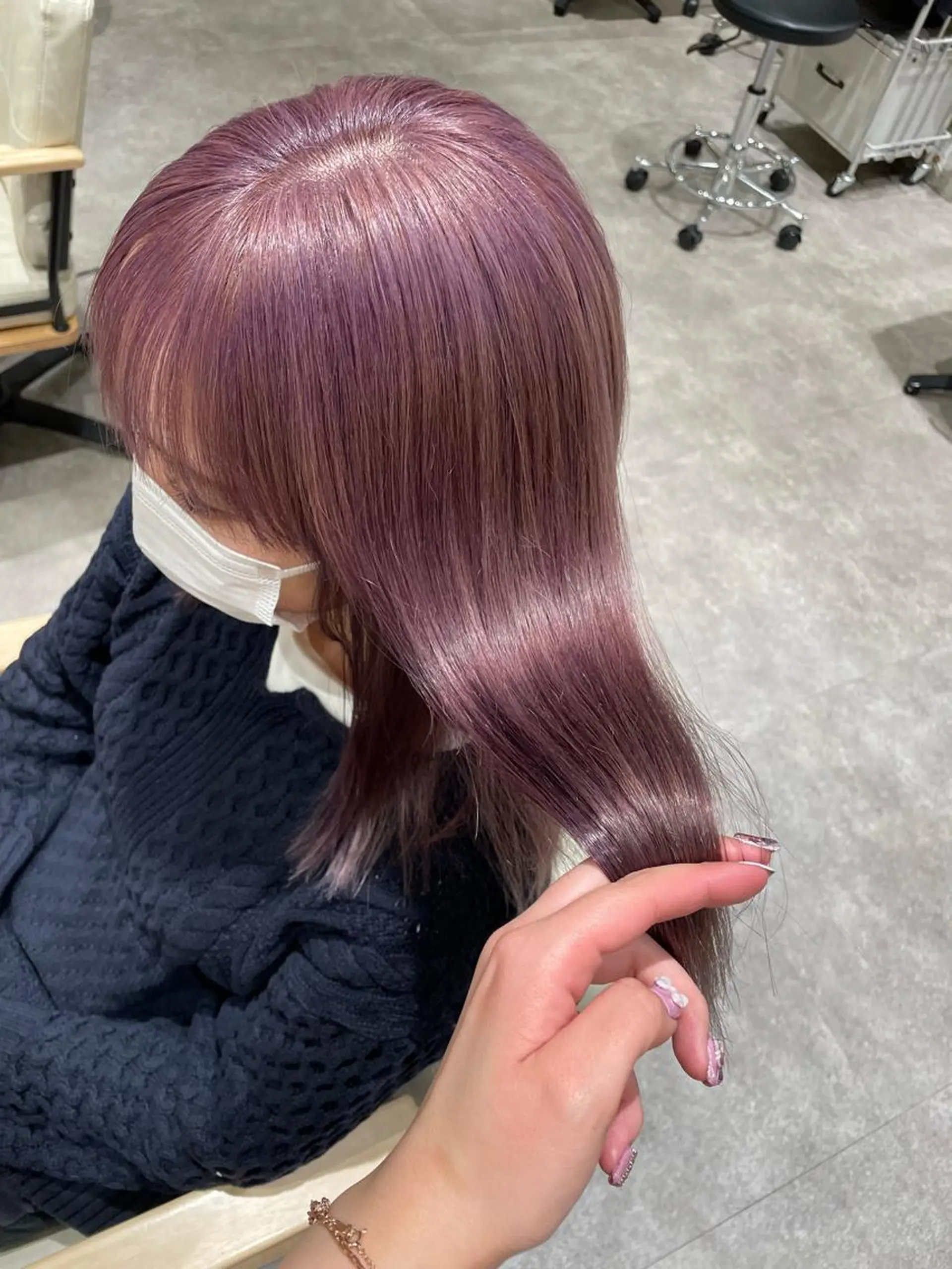 ミディアム ヘアカラー ano @anomukuiのヘアスタイル