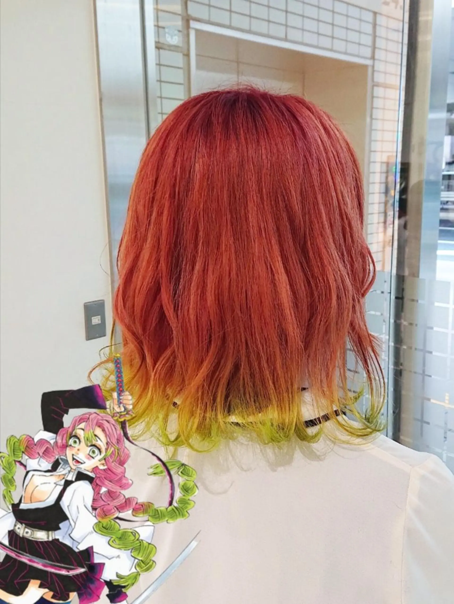 ミディアム カラー ヘアカラー あらげ 🌈推しカラー🌈ᵕのヘアスタイル