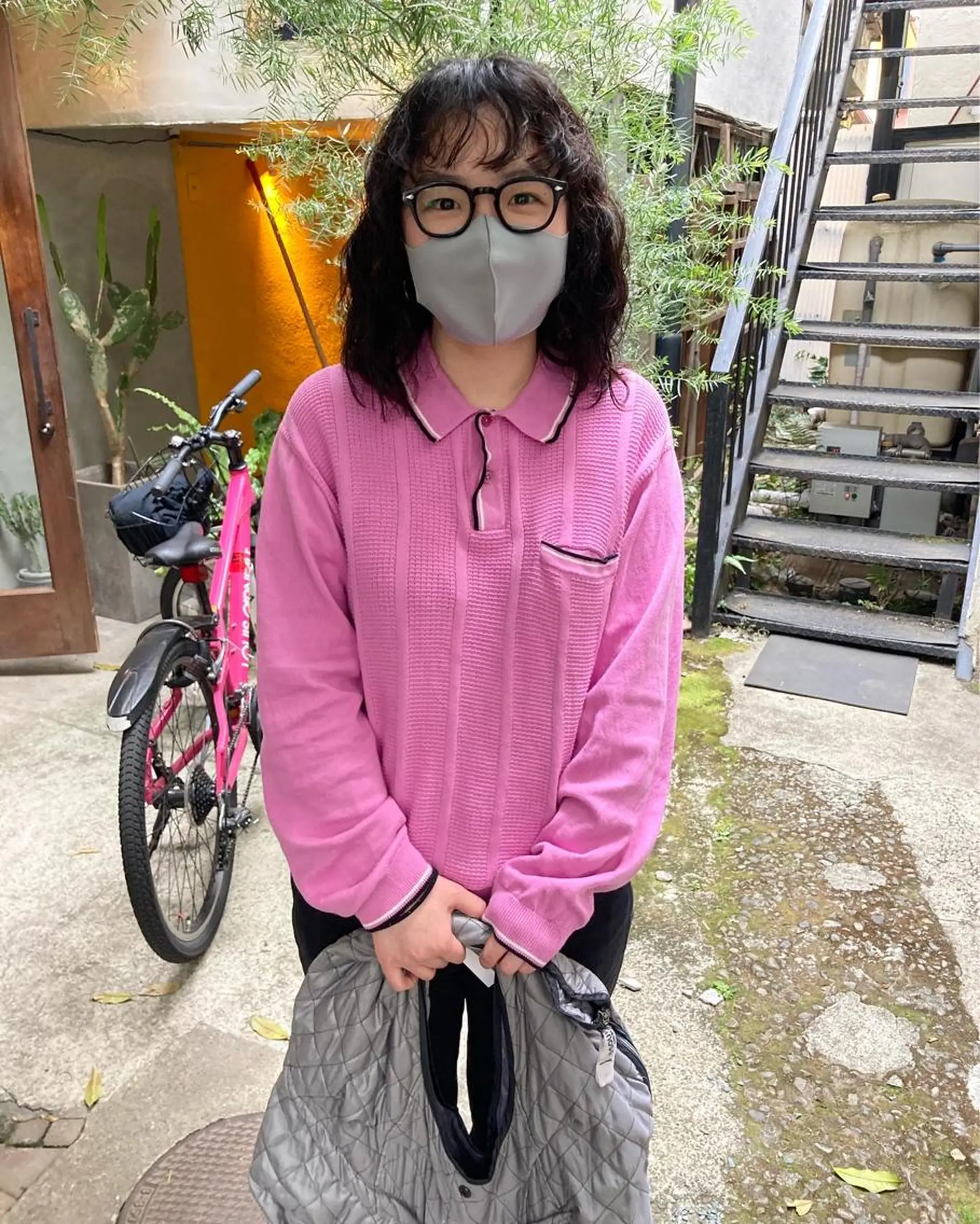 ミディアム ミディアムパーマ 金田 夏野のヘアスタイル
