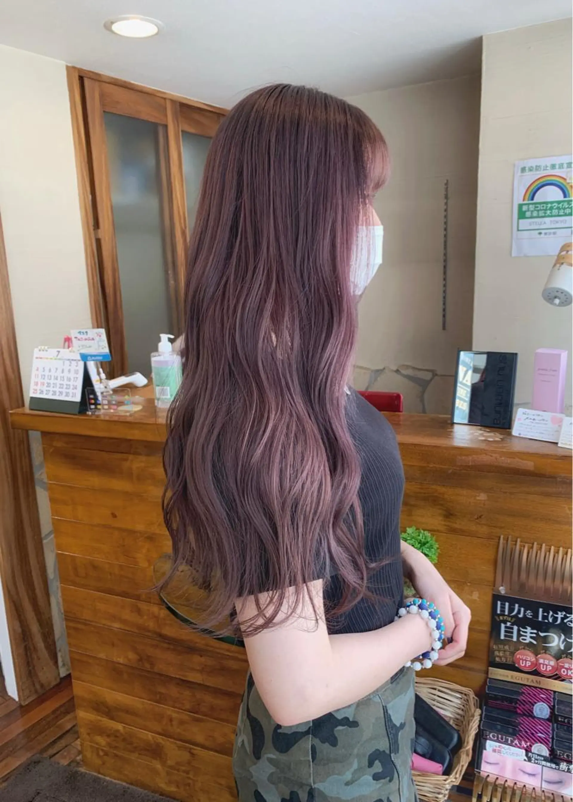 ロング カラー ブリーチ グレージュ ラベンダーカラー ラベンダーグレージュ ラベンダーグレー LUMO所属・矢野 晃平のヘアスタイル