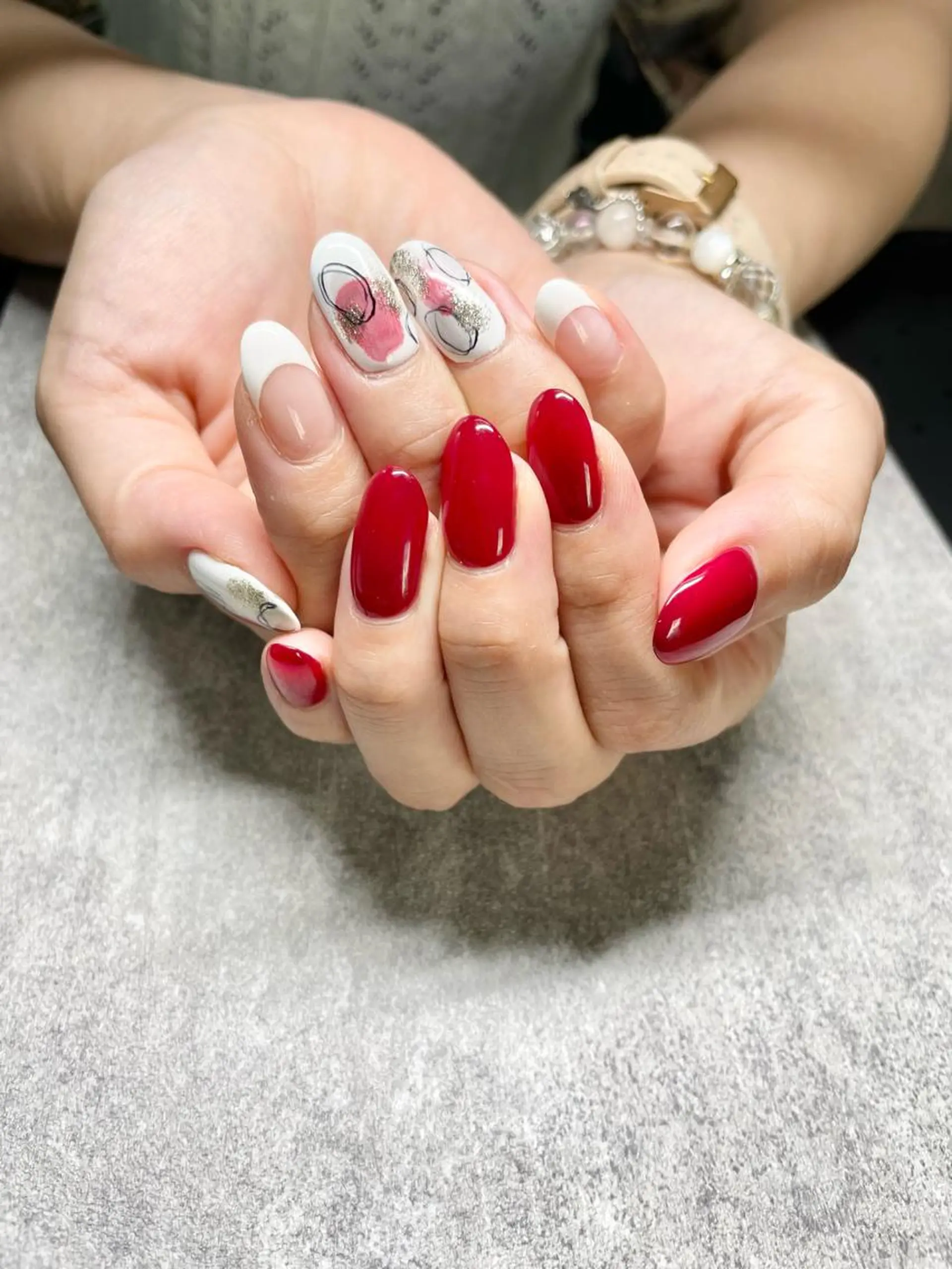 ネイル マグネットネイル ミラーネイル ニュアンスネイル ワンカラーネイル 春ネイル ハンドネイル amati_nail TAKAKOのネイルデザイン