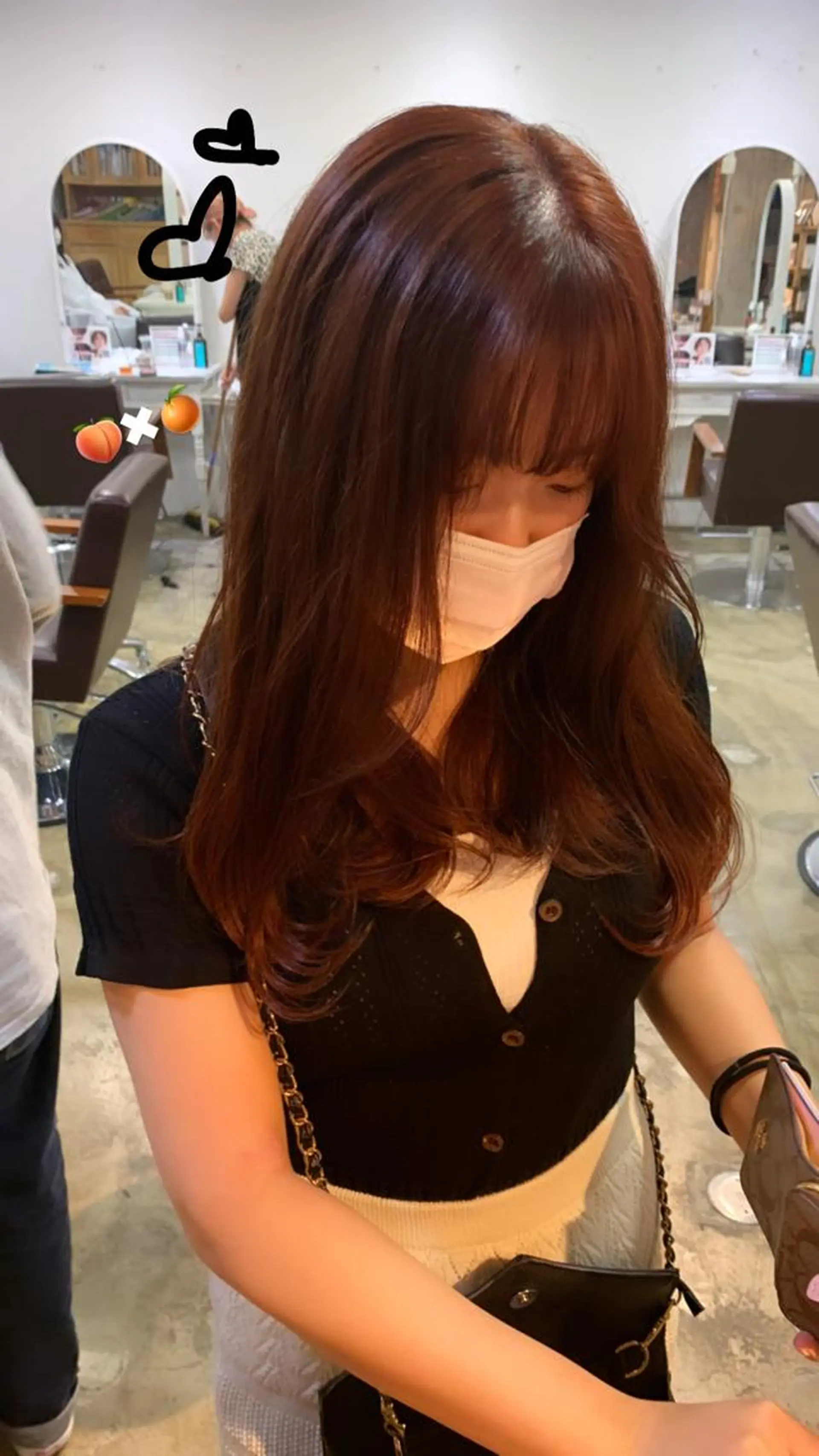 ロング カラー emu    head spa & treatment所属・髙塚碧🇰🇷 韓国ヘア🎗️のヘアスタイル