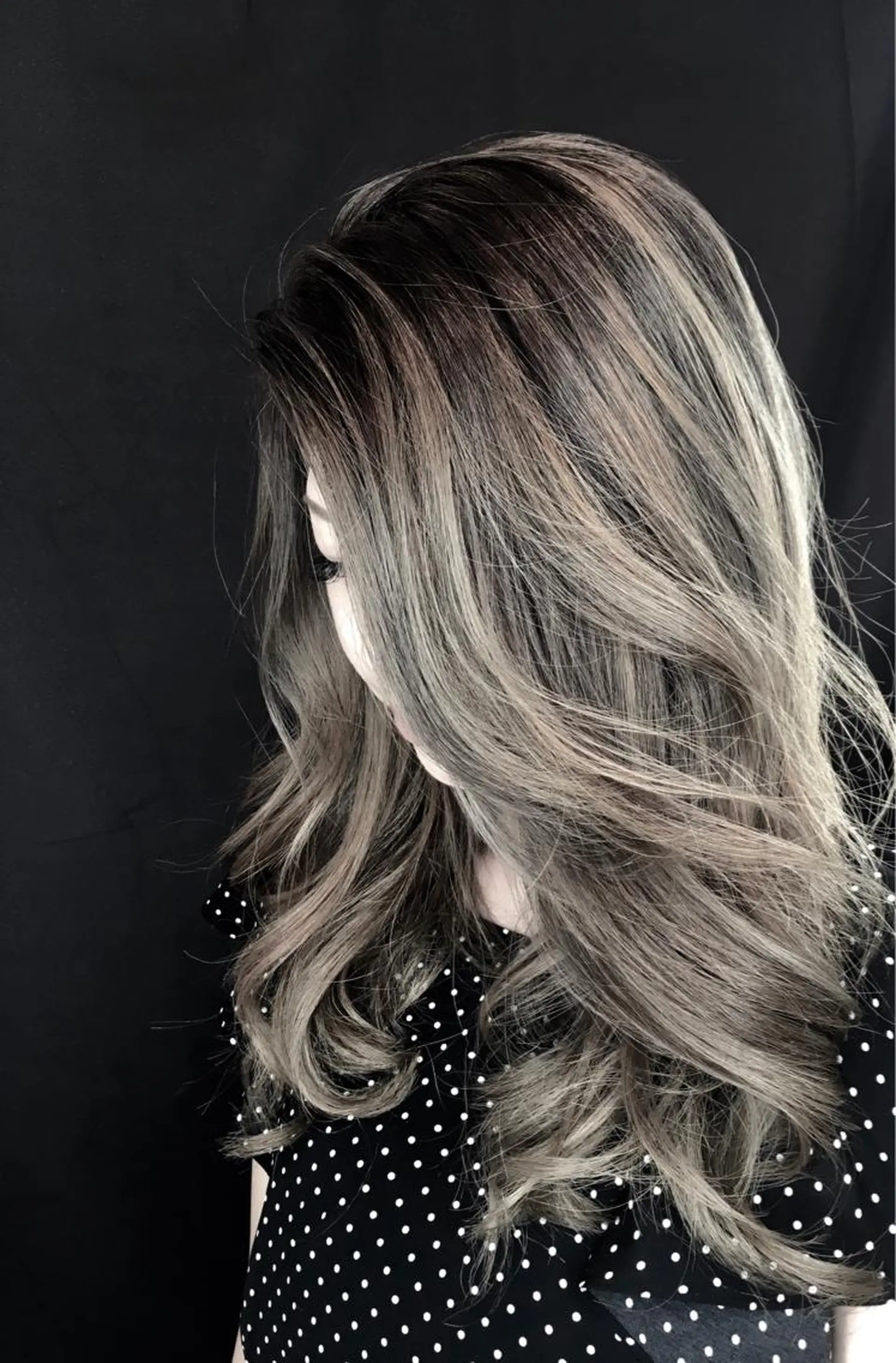 セミロング カラー カット ヘアカラー トリートメント MARDI GRAS 蘭丸のヘアスタイル