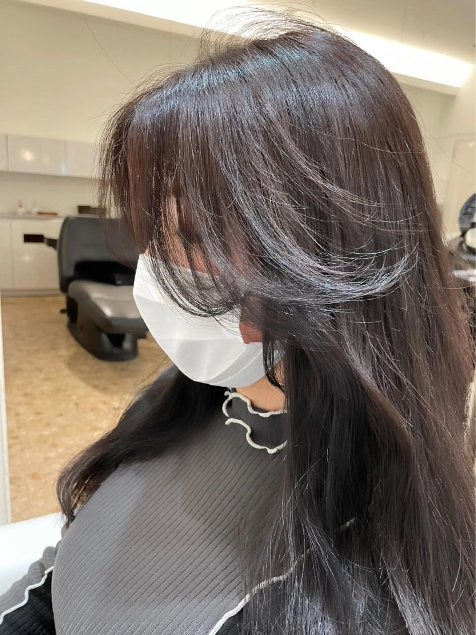 ロング カット ヘアカラー トリートメント ヘッドスパ 店長/藤原 季矢のヘアスタイル
