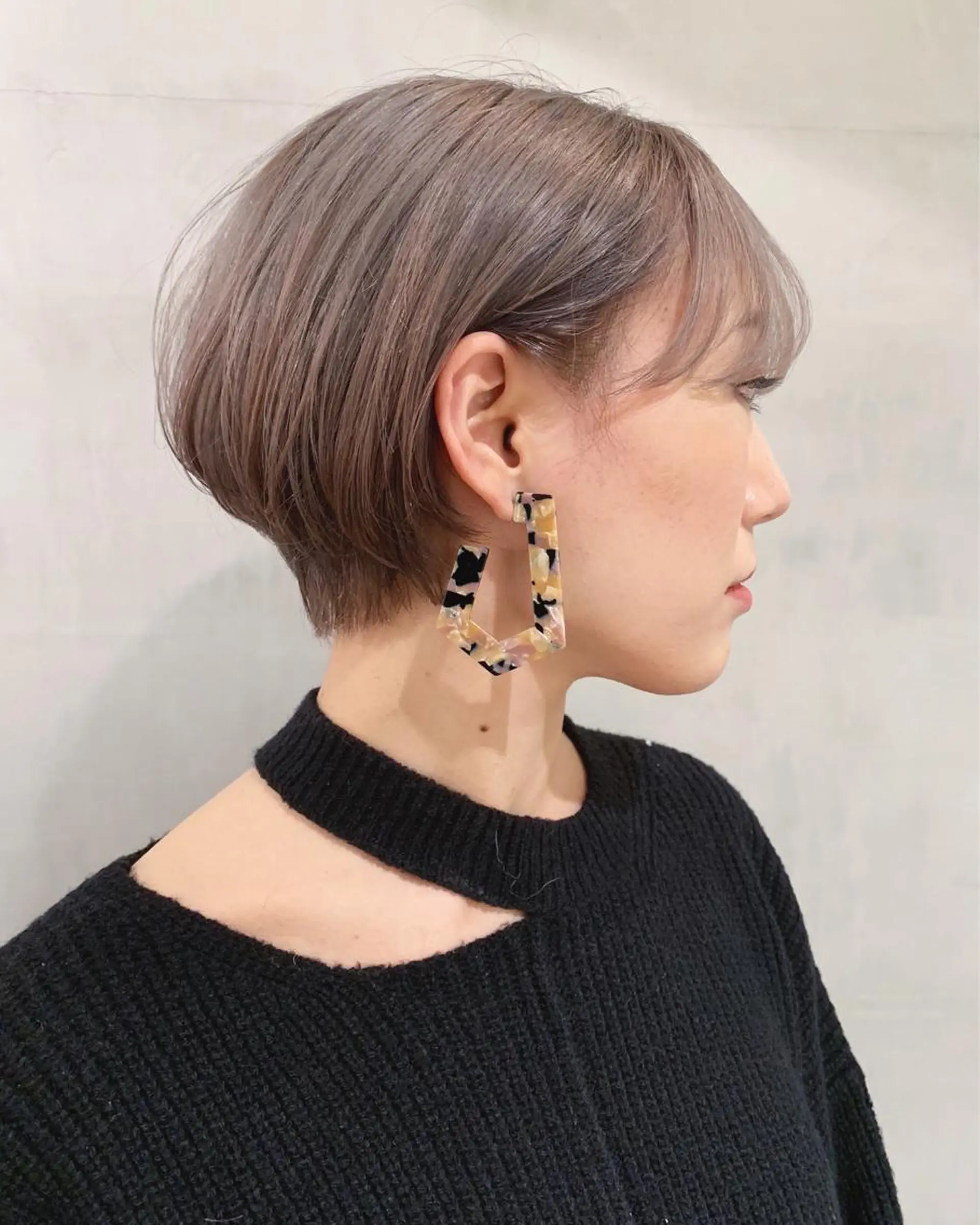 ショート カラー ショートヘア カット ヘアカラー トリートメント 優 作のヘアスタイル
