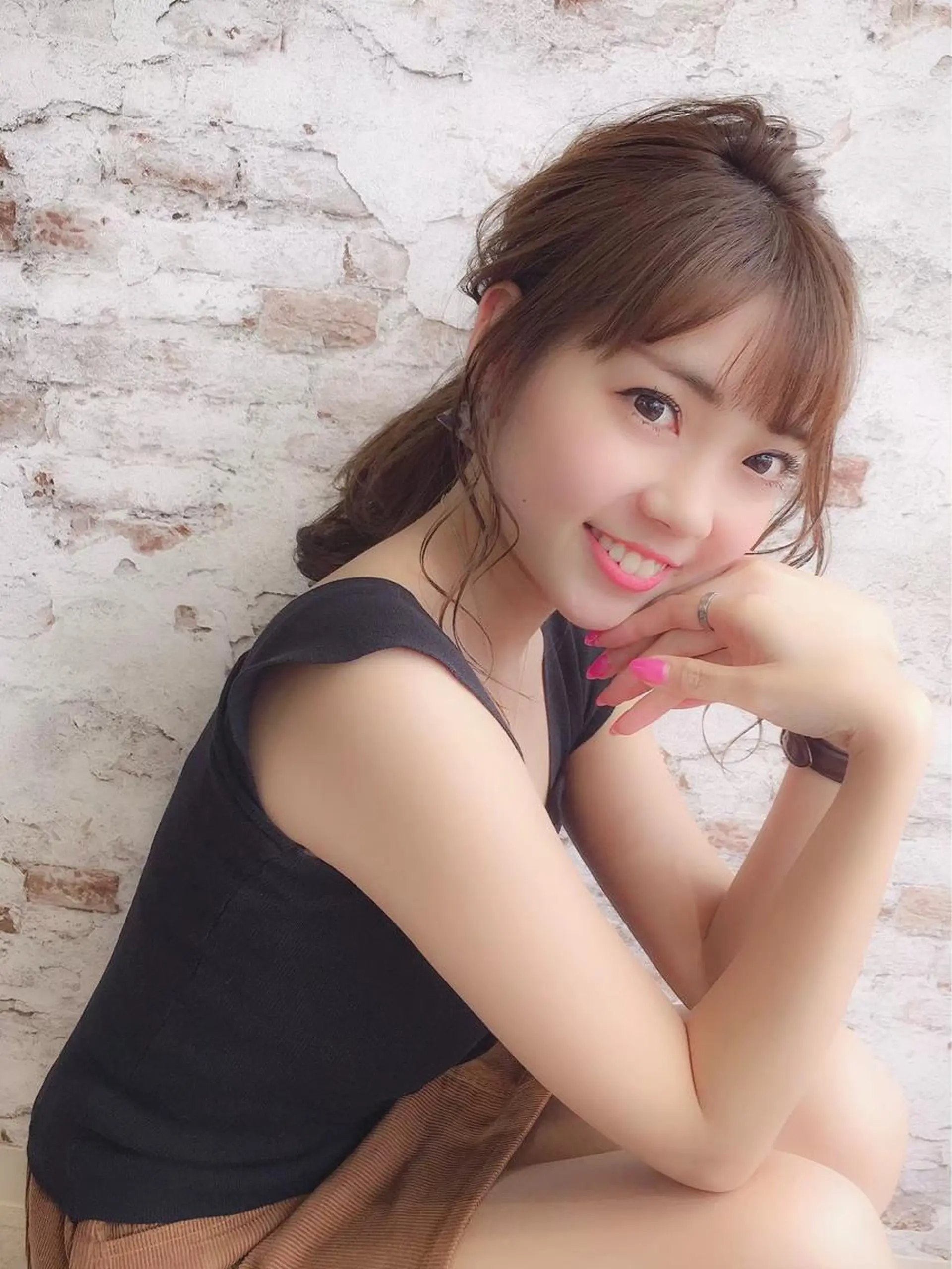 ミディアム カラー ヘアアレンジ 當間 大知のヘアスタイル