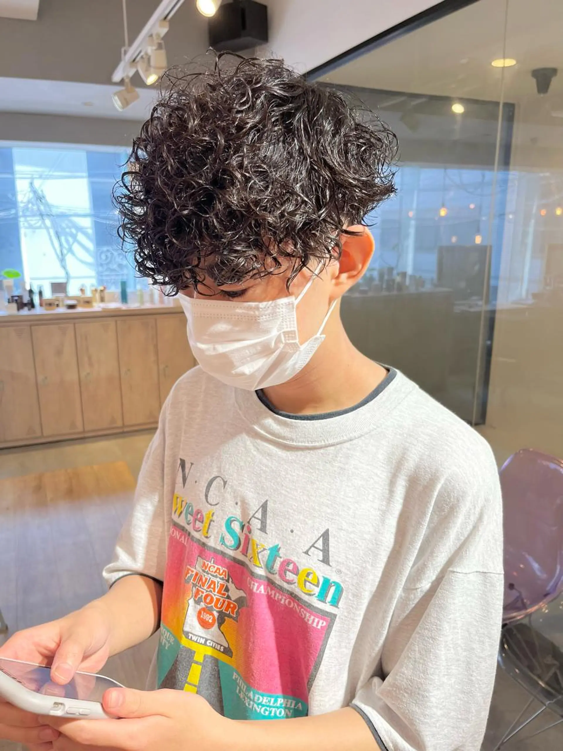 パーマ メンズ カット パーマ メンズ特化美容師 熊田 鼓汰郎のヘアスタイル