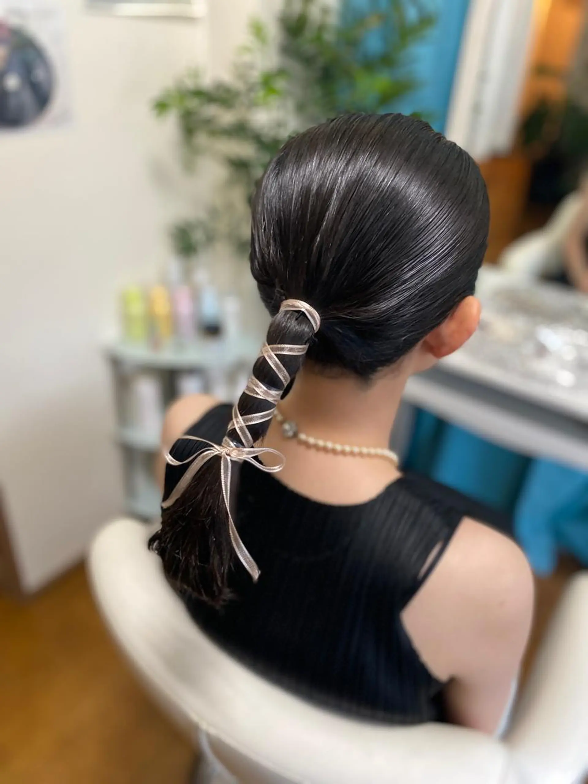 セミロング ヘアセット hairmake Sakura松本真理のヘアスタイル