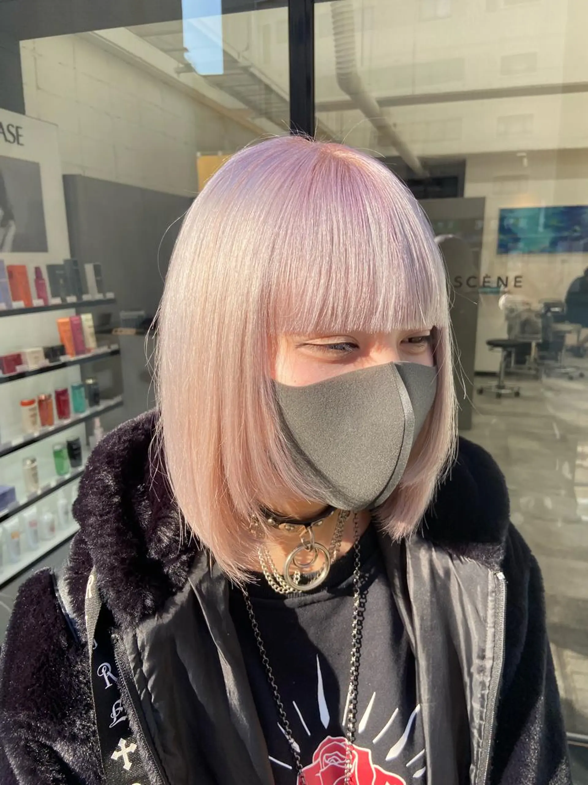 ミディアム ヘアカラー 淺谷 美紀のヘアスタイル
